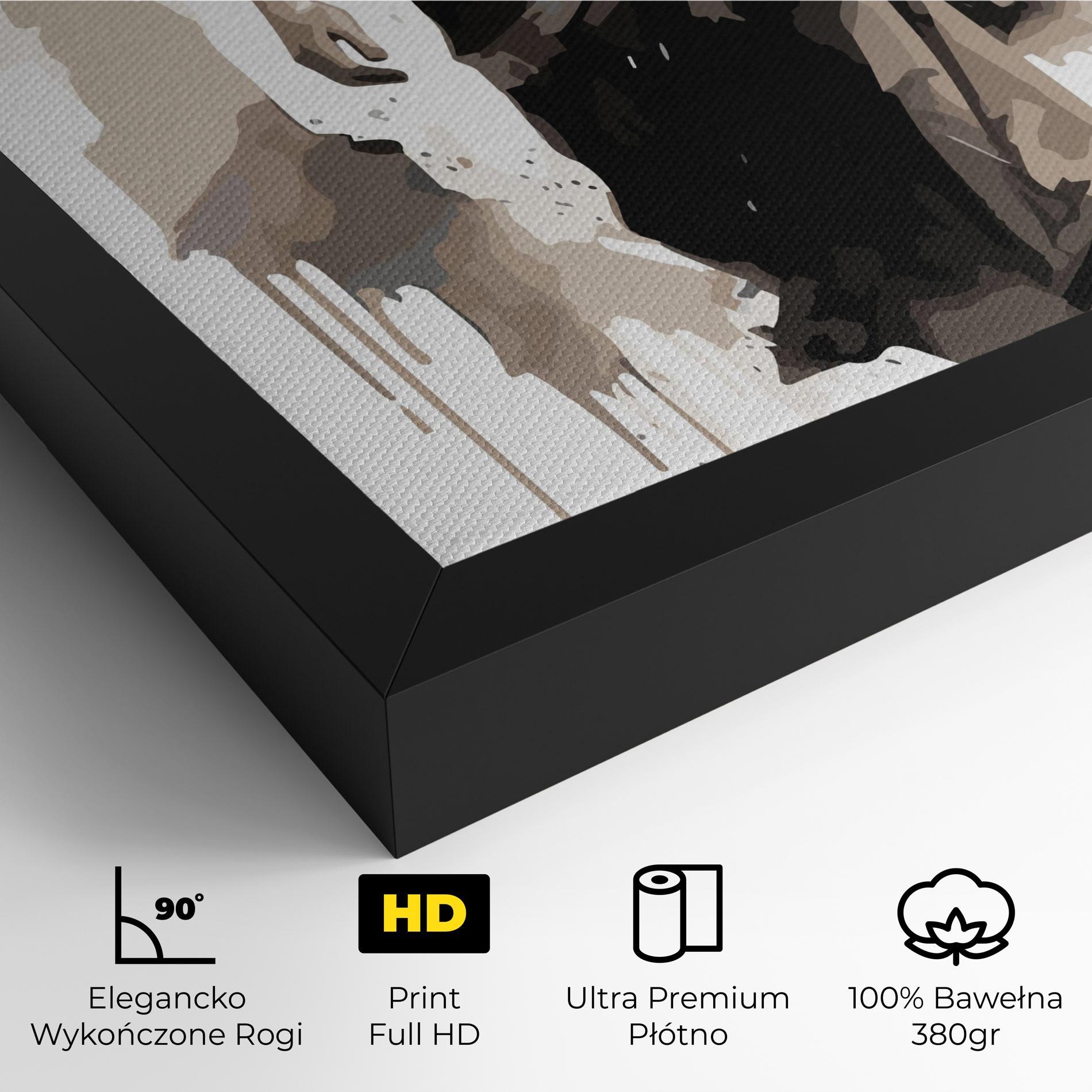 Obraz na Płótnie Cream Art Jesus mockup 4