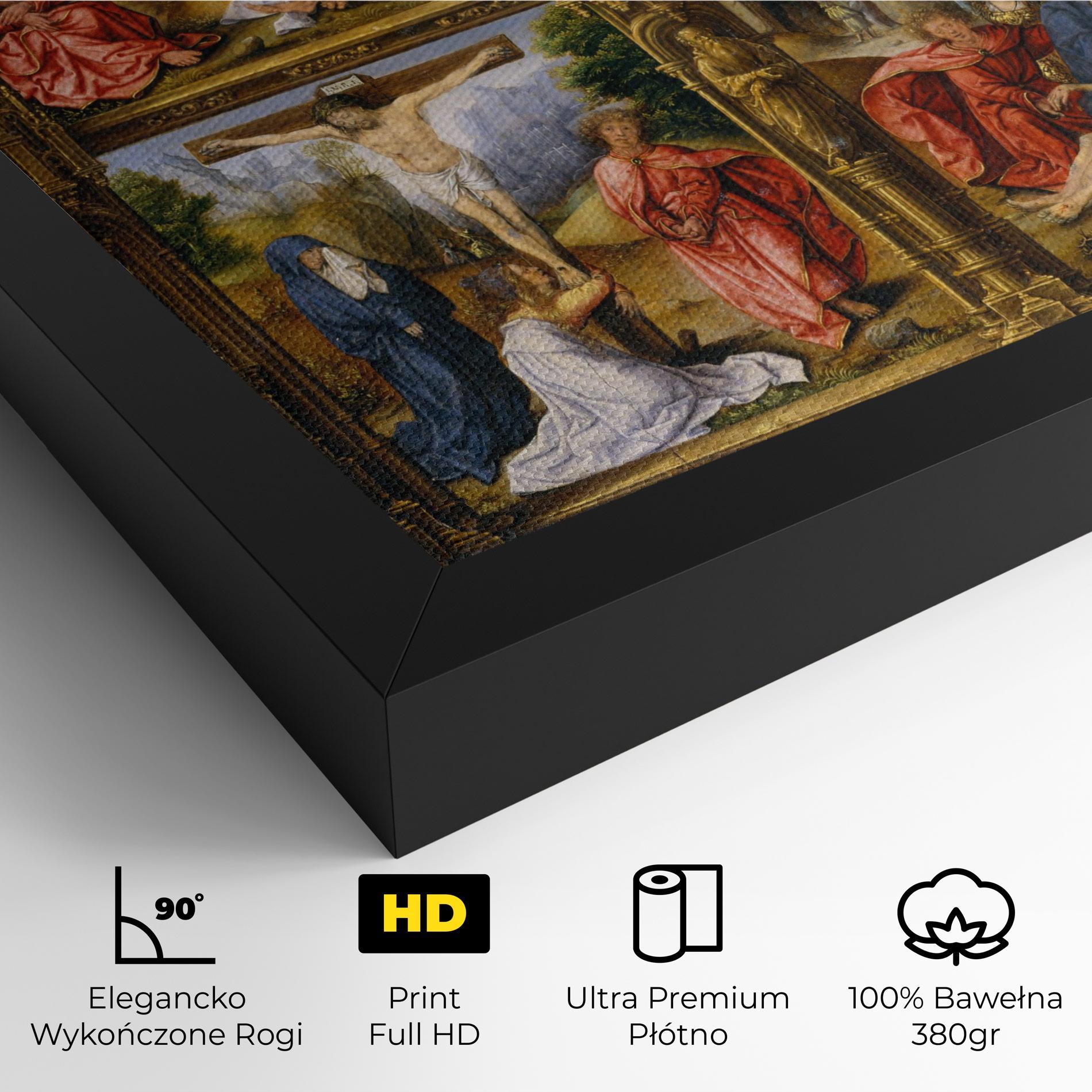 Obraz na Płótnie Gold Window View mockup 4