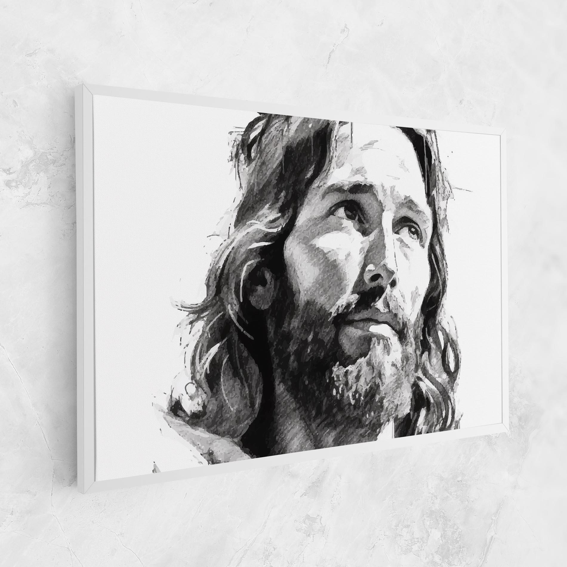 Obraz na Płótnie Jesus Drawing mockup 1