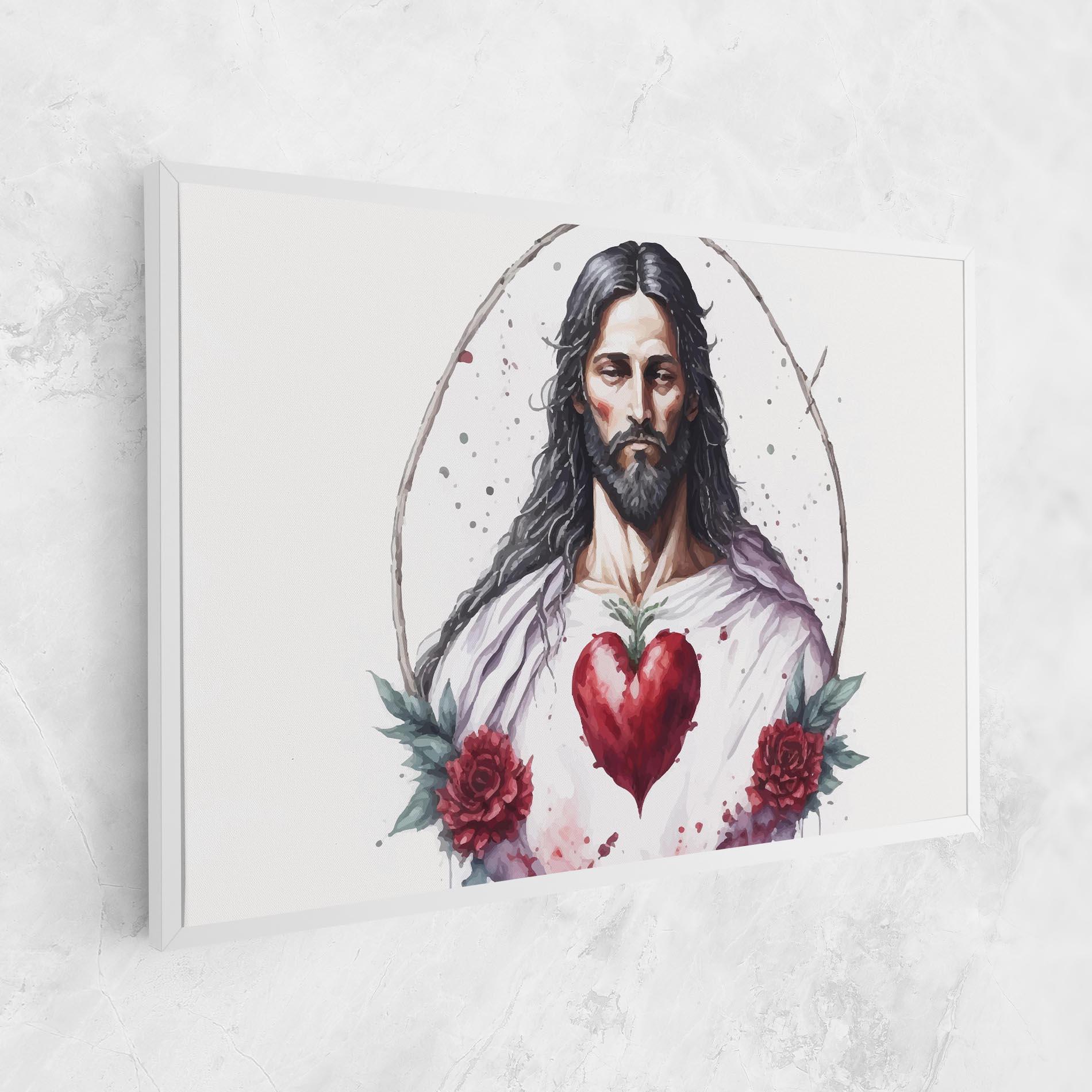 Obraz na Płótnie Jesus Heart mockup 1