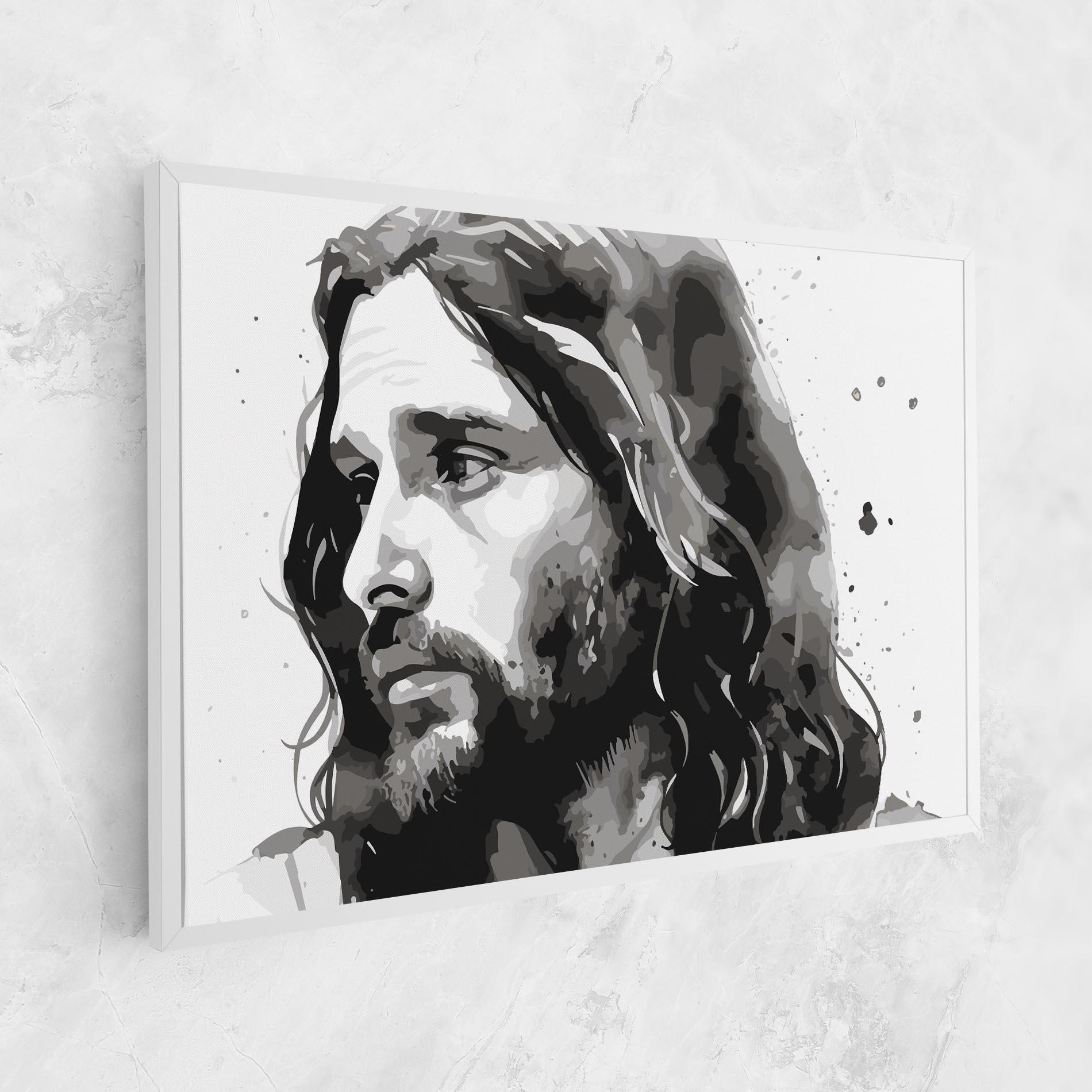 Obraz na Płótnie Jesus Watercolor mockup 1