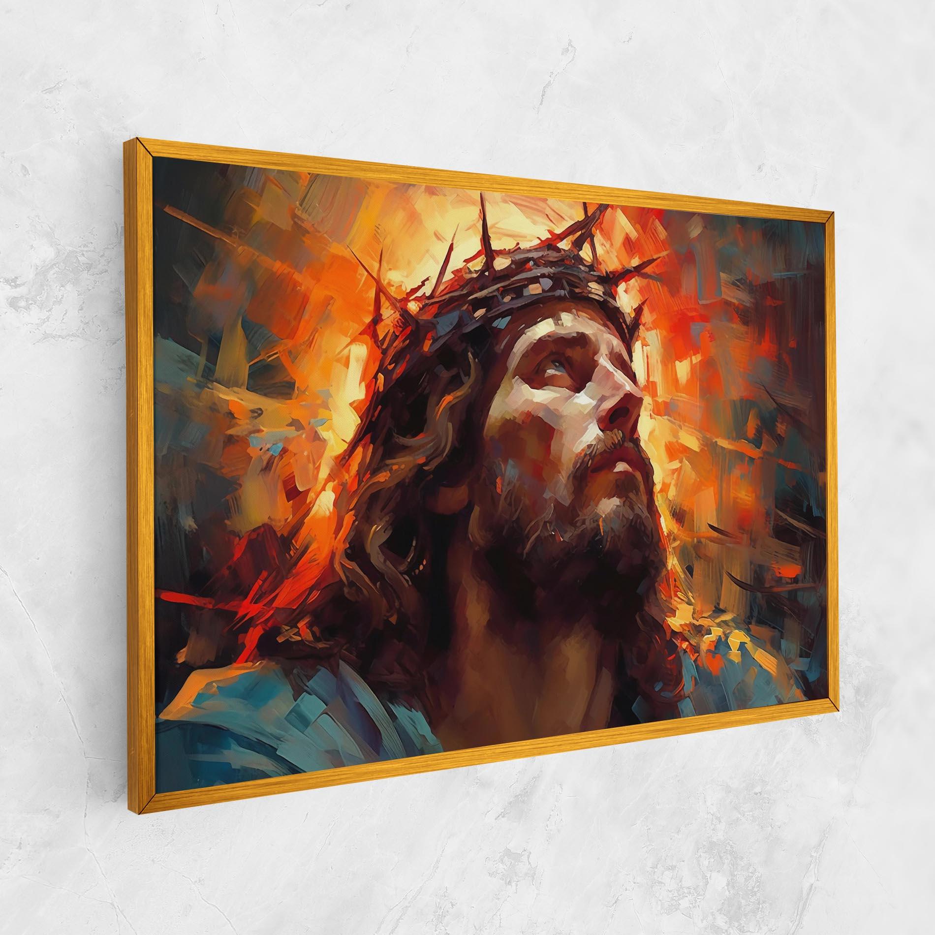 Obraz na Płótnie Jesus Crown Light mockup 1