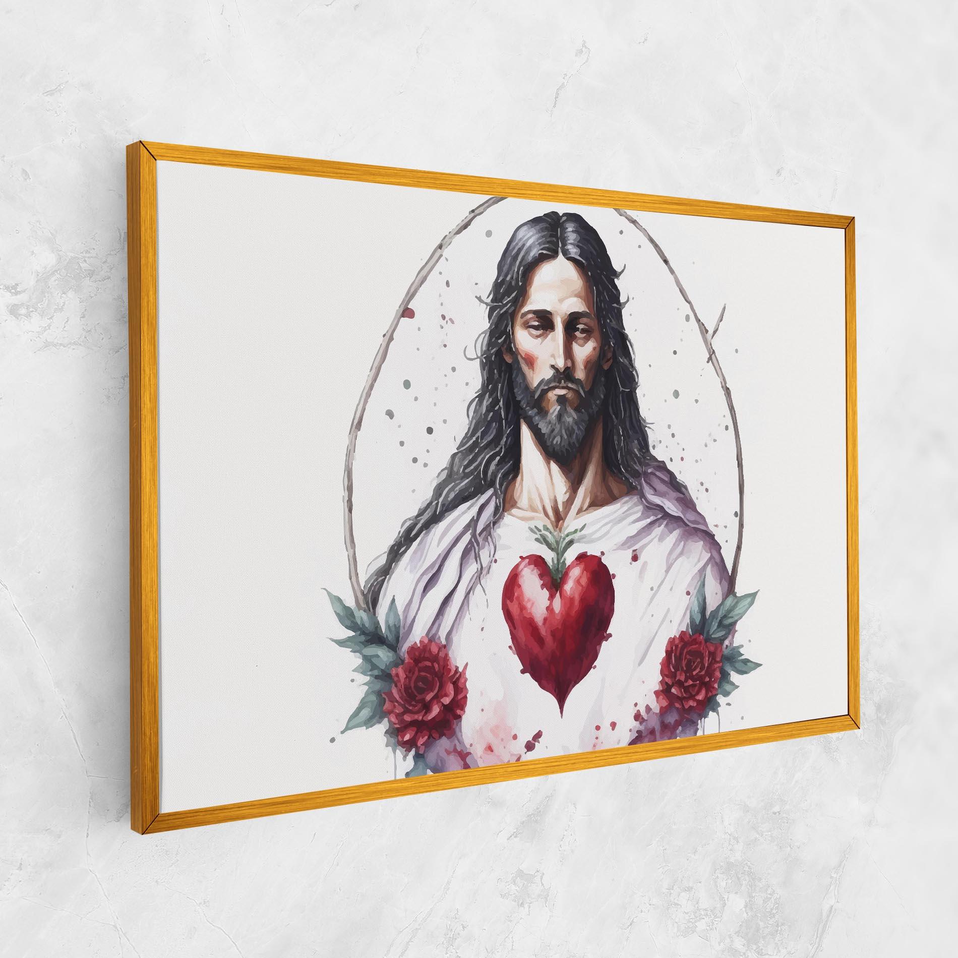 Obraz na Płótnie Jesus Heart mockup 1
