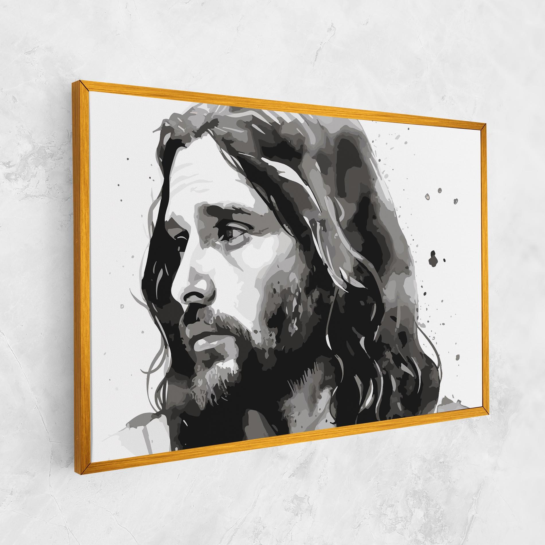Obraz na Płótnie Jesus Watercolor mockup 1
