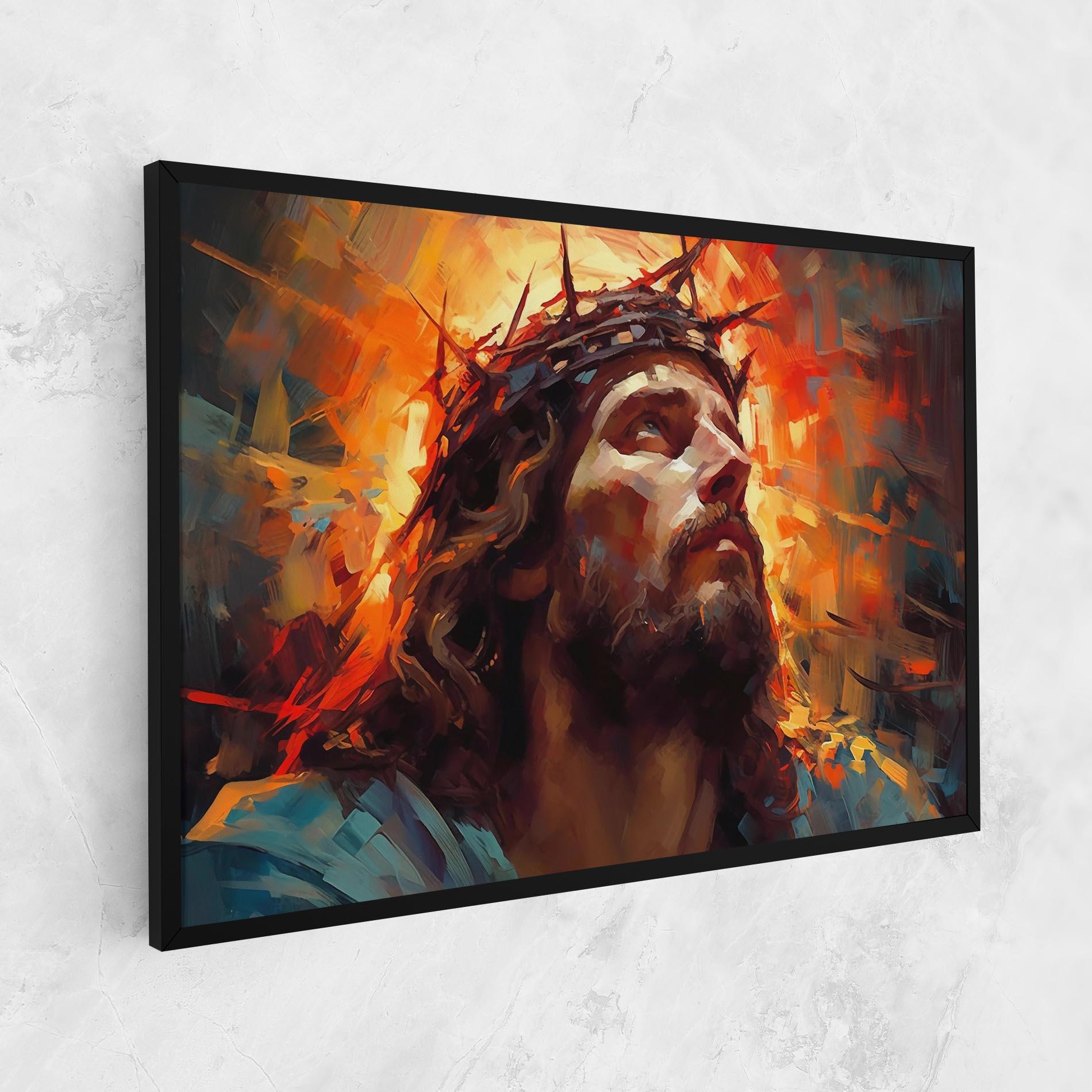Obraz na Płótnie Jesus Crown Light mockup 1