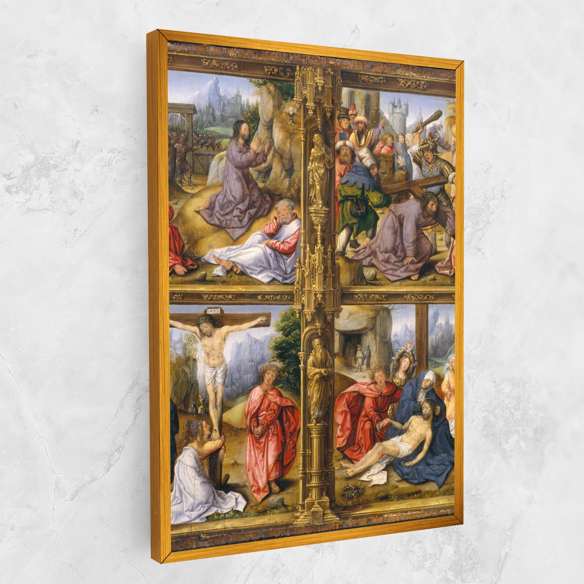 Obraz na Płótnie Gold Window View mockup 1