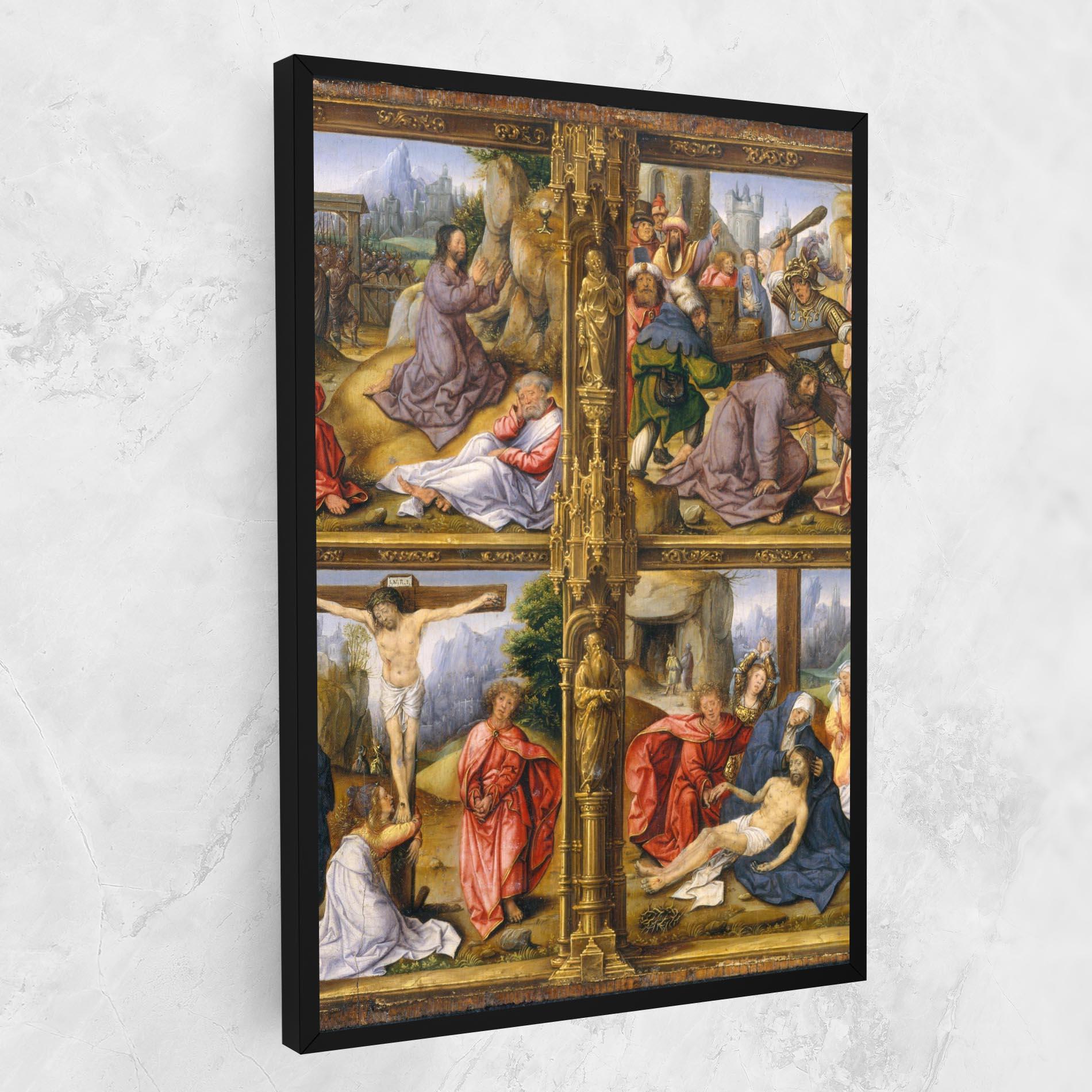 Obraz na Płótnie Gold Window View mockup 1