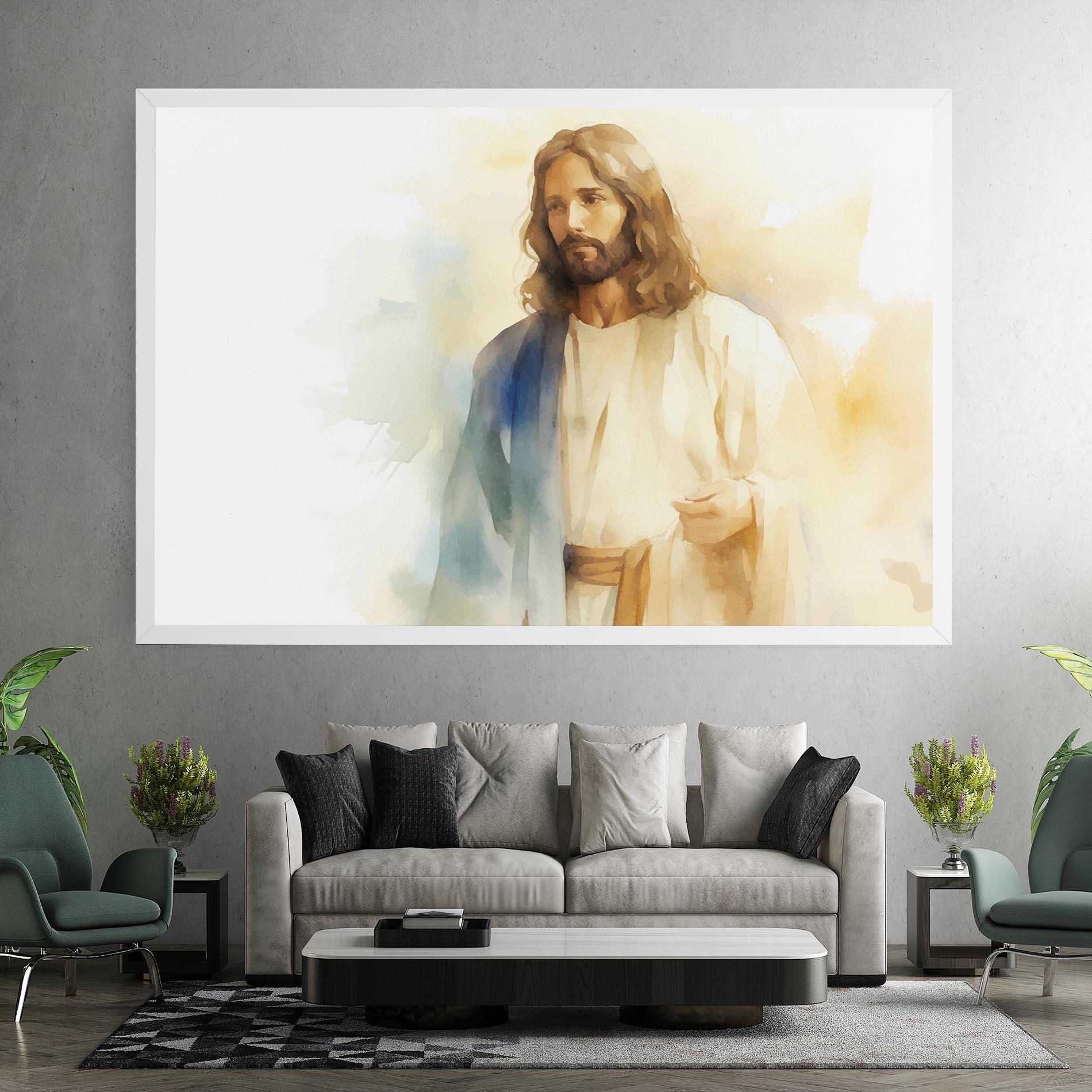 Obraz na Płótnie Jesus Light Art mockup 7