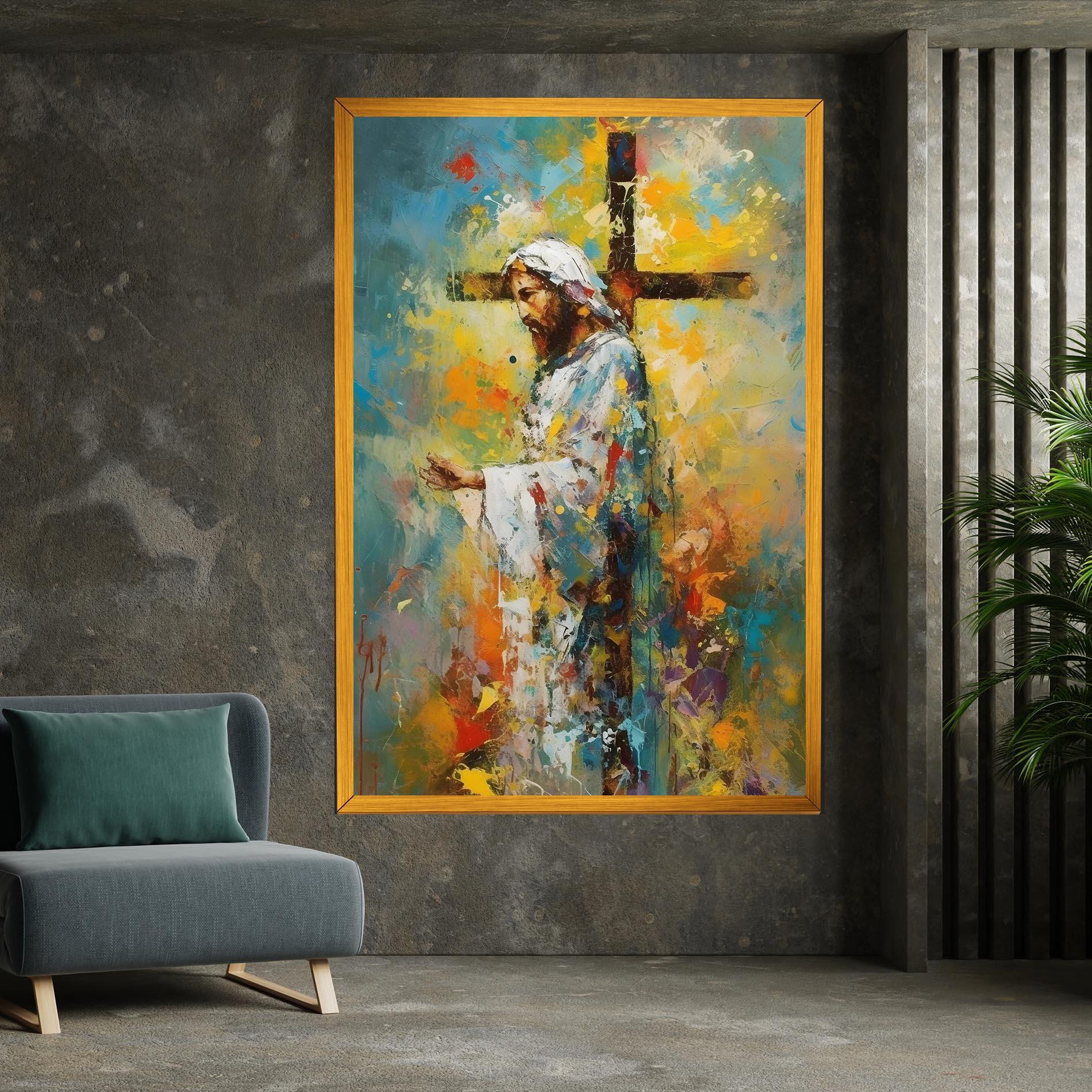 Obraz na Płótnie Christ Art Painting mockup 7