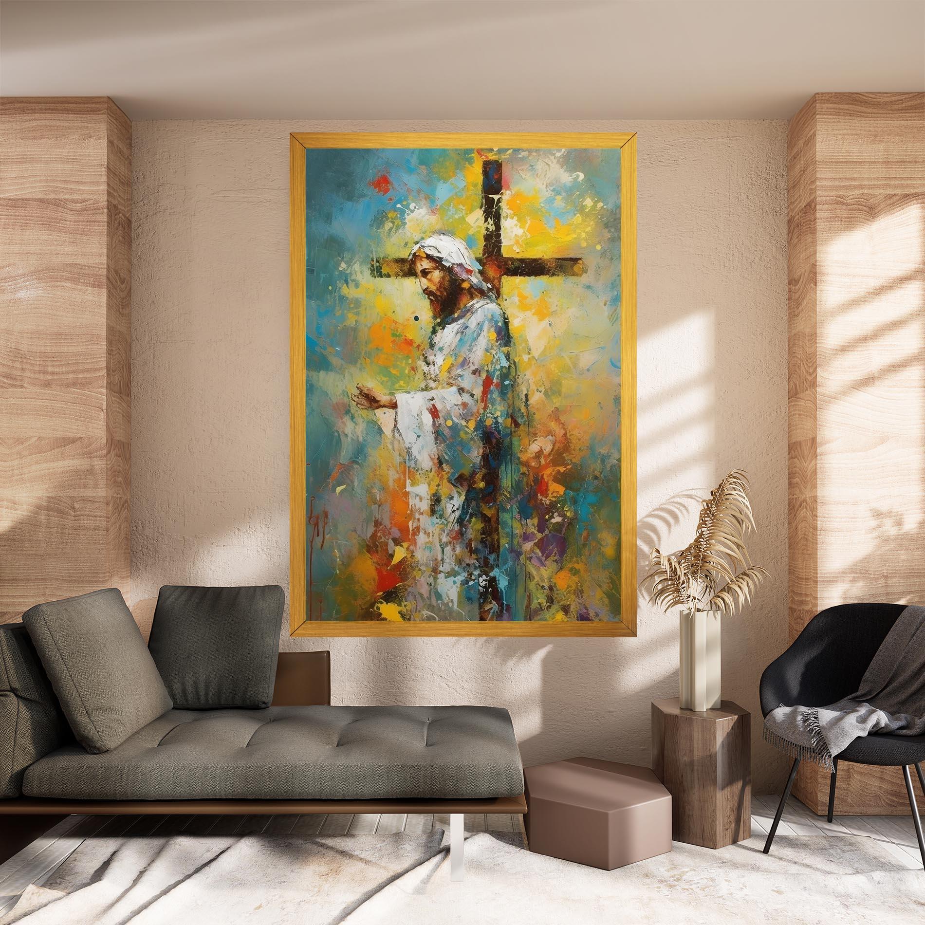 Obraz na Płótnie Christ Art Painting mockup 8