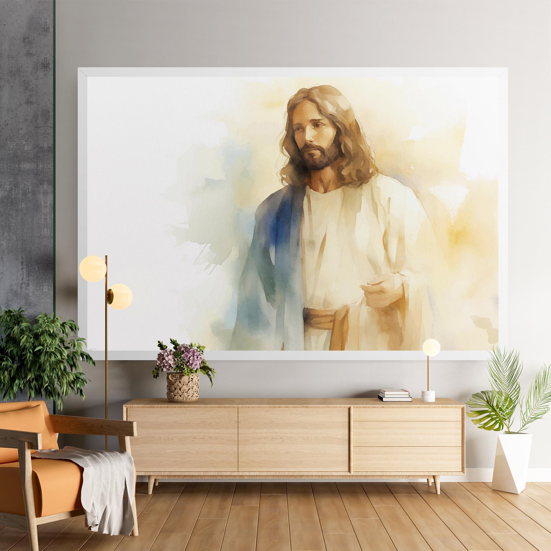 Obraz na Płótnie Jesus Light Art mockup 9