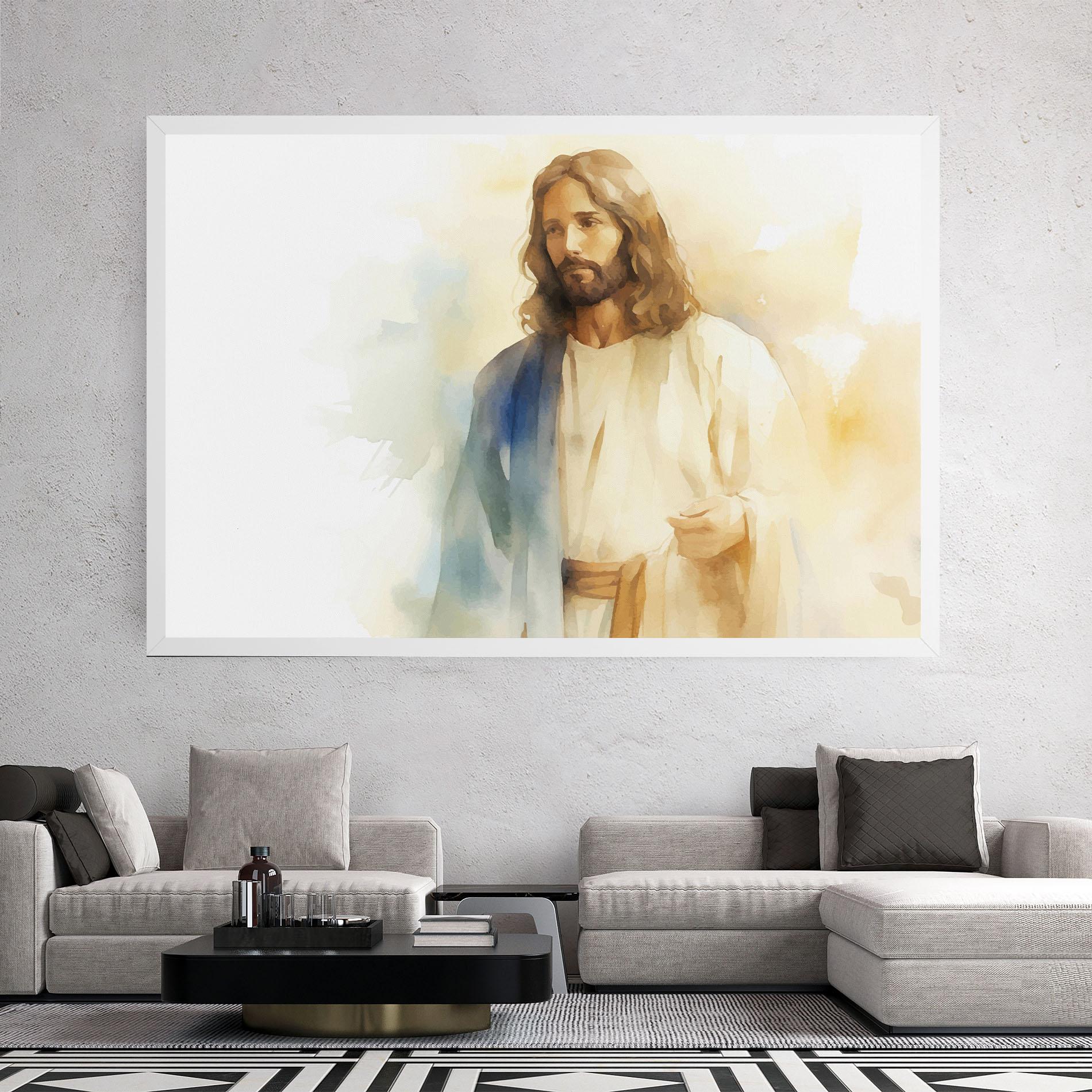 Obraz na Płótnie Jesus Light Art mockup 2