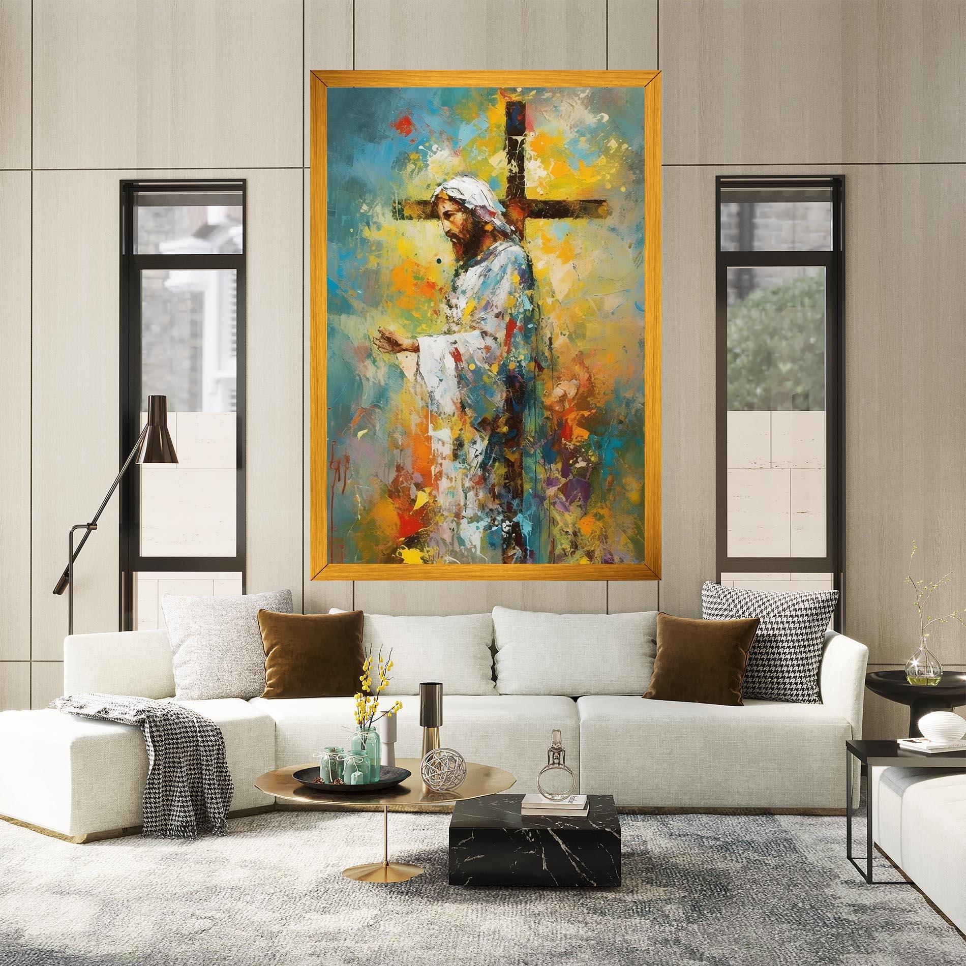 Obraz na Płótnie Christ Art Painting mockup 2
