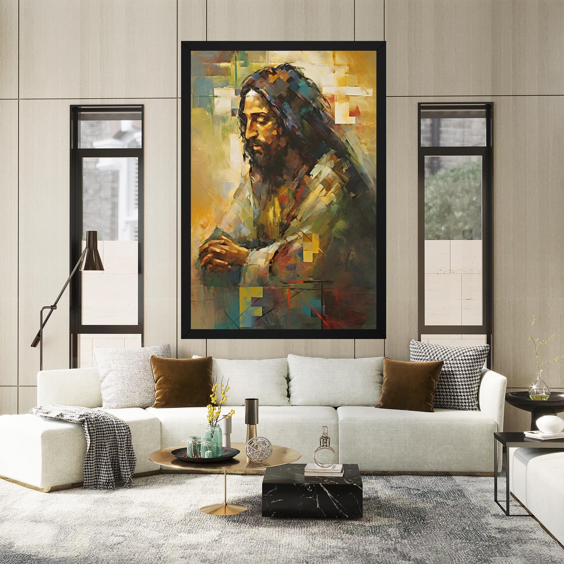 Obraz na Płótnie Christ Painting Art mockup 2