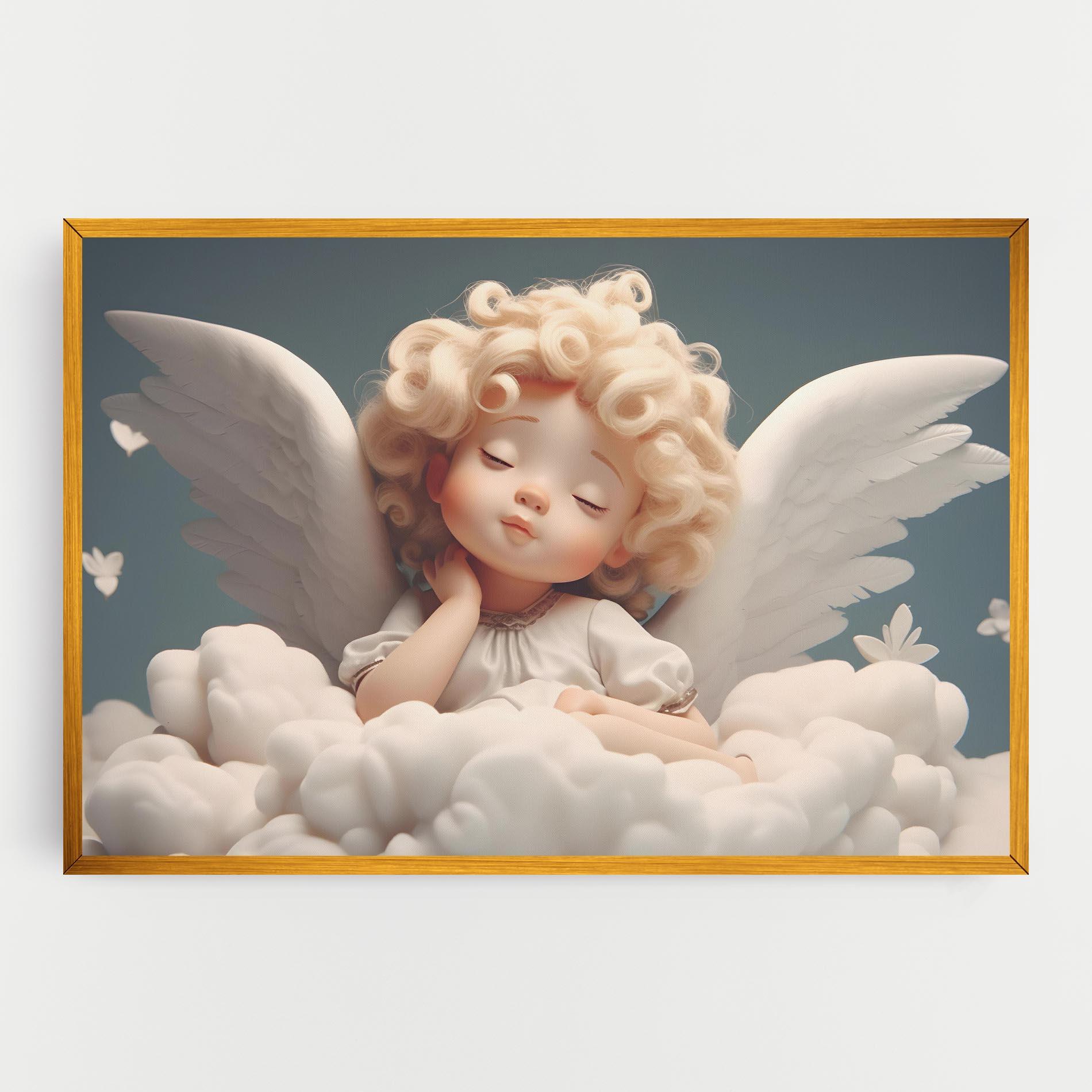Obraz na Płótnie Statue Baby Angel mockup 0