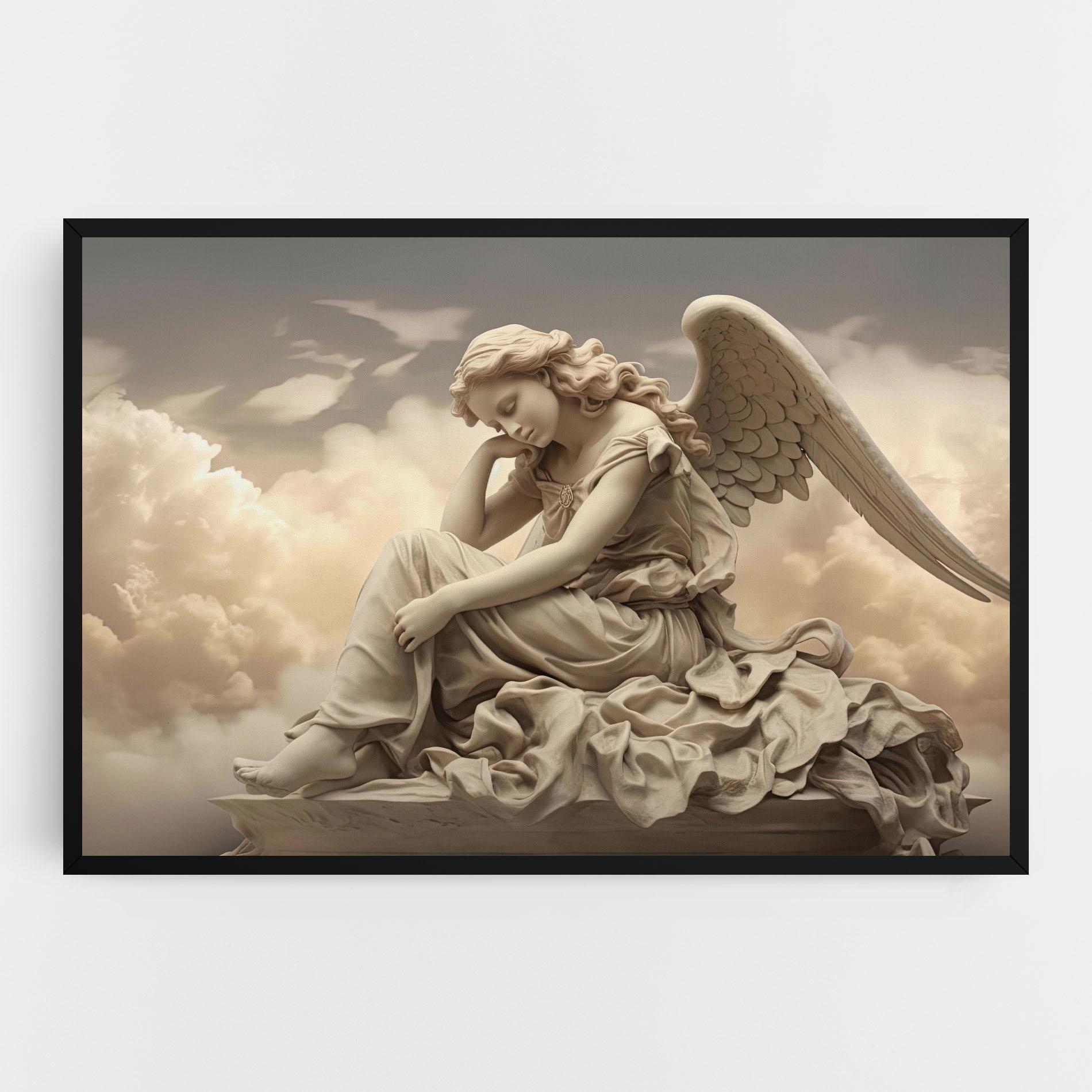 Obraz na Płótnie Angel Guardian Cloud mockup 0