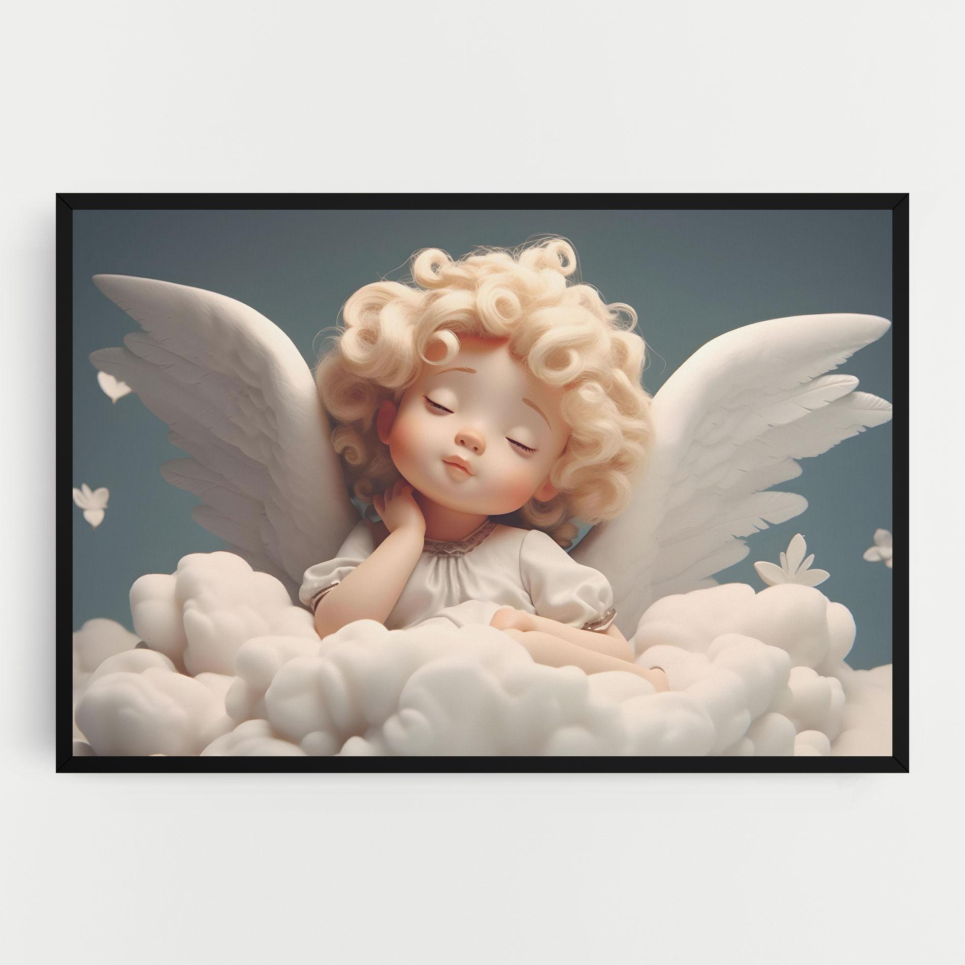 Obraz na Płótnie Statue Baby Angel mockup 0