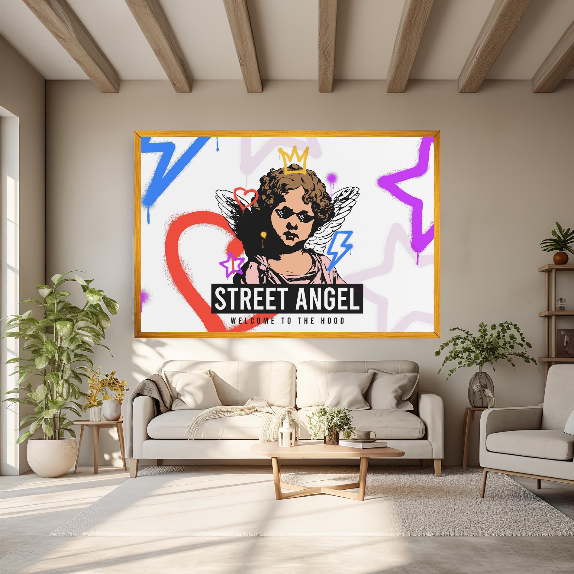 Obraz na Płótnie Hood Angel mockup 6