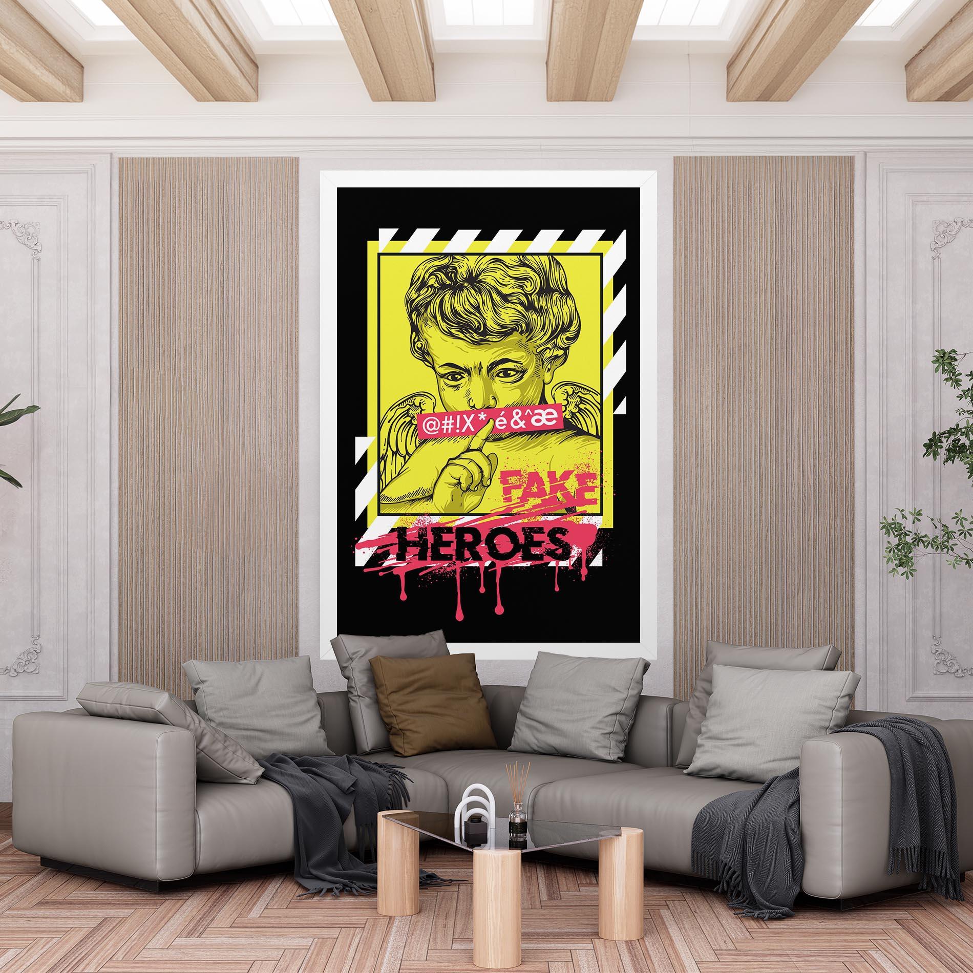 Obraz na Płótnie Fake Heroes mockup 6