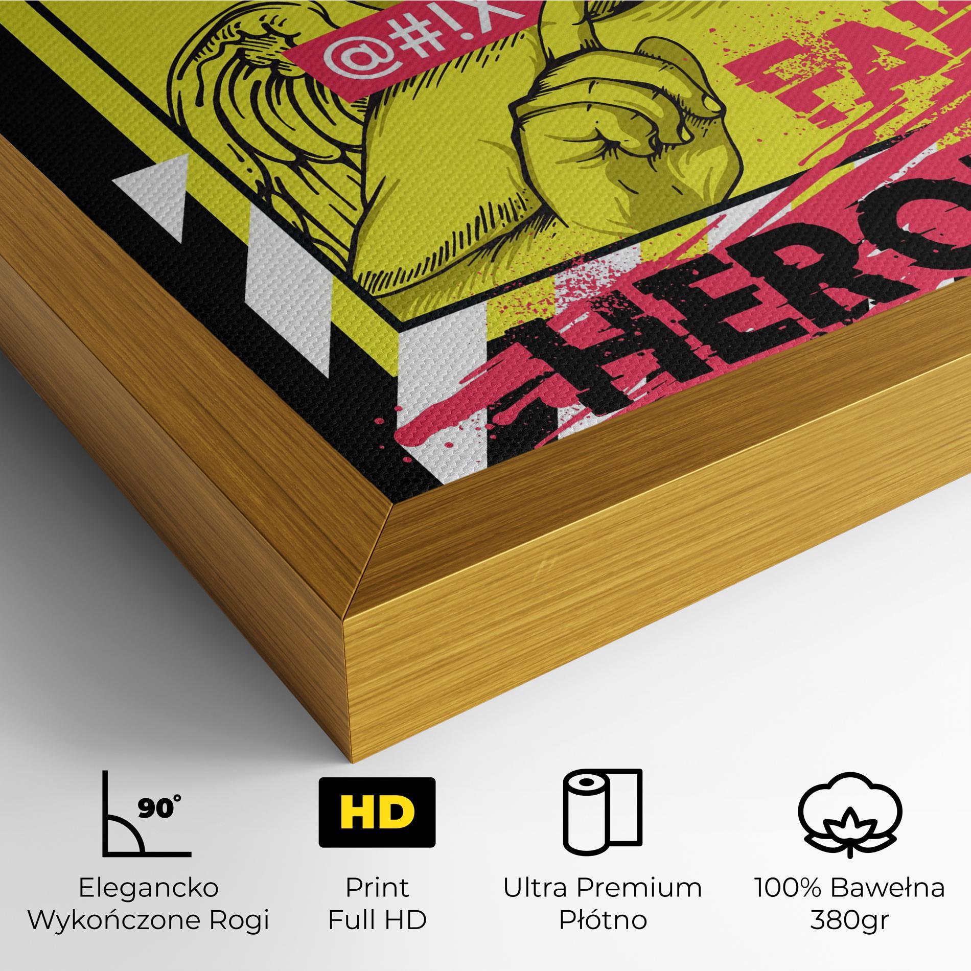 Obraz na Płótnie Fake Heroes mockup 4