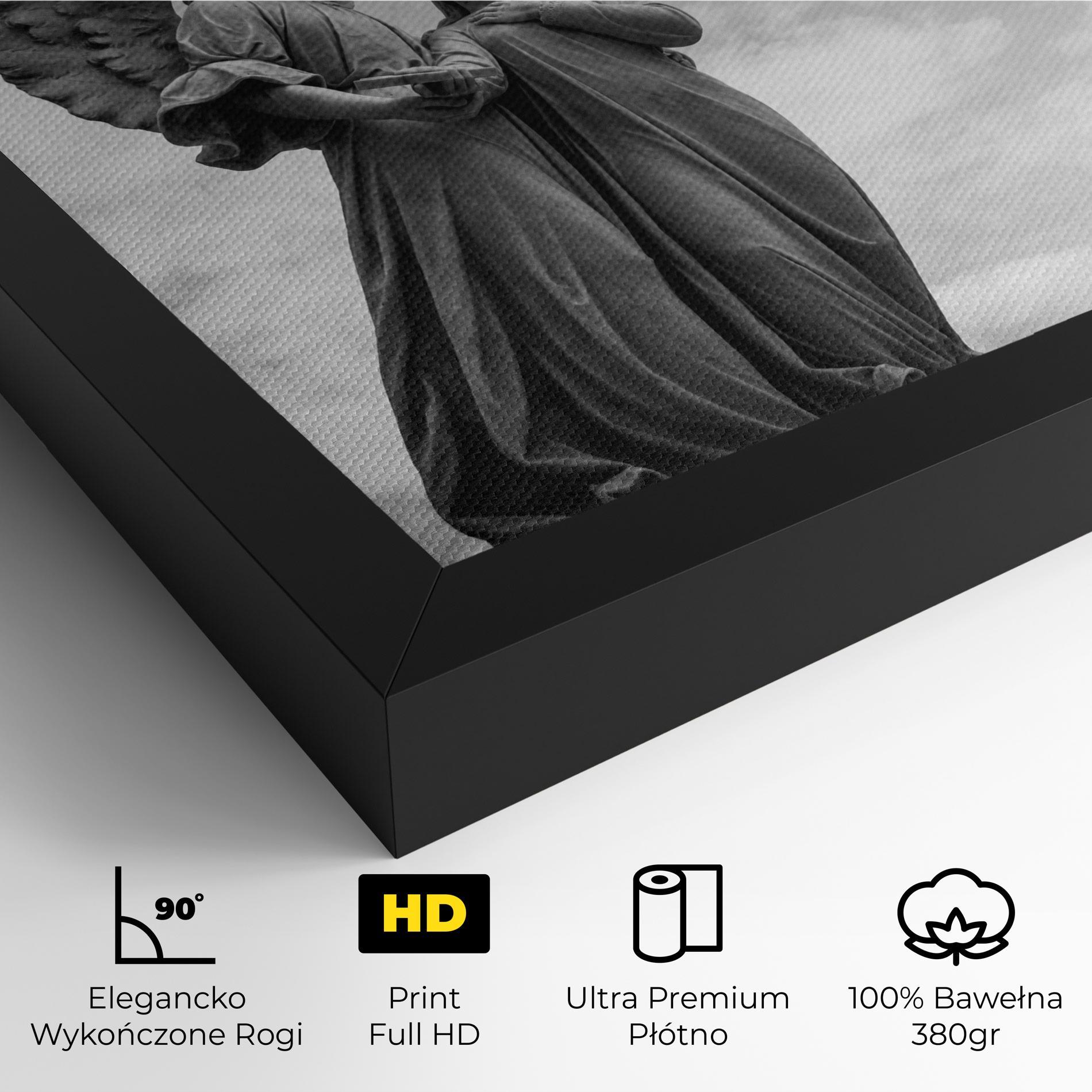 Obraz na Płótnie Grey Stone Angels mockup 4