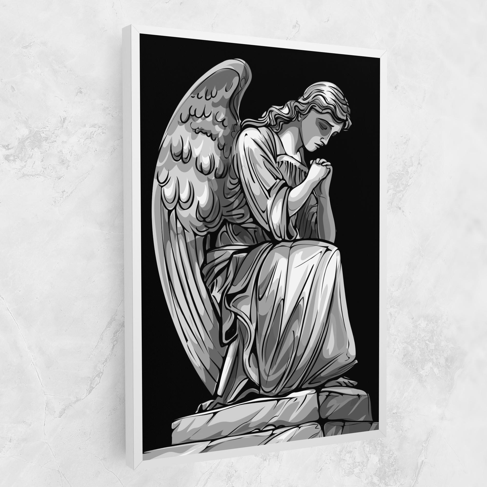 Obraz na Płótnie Pray Angel mockup 1