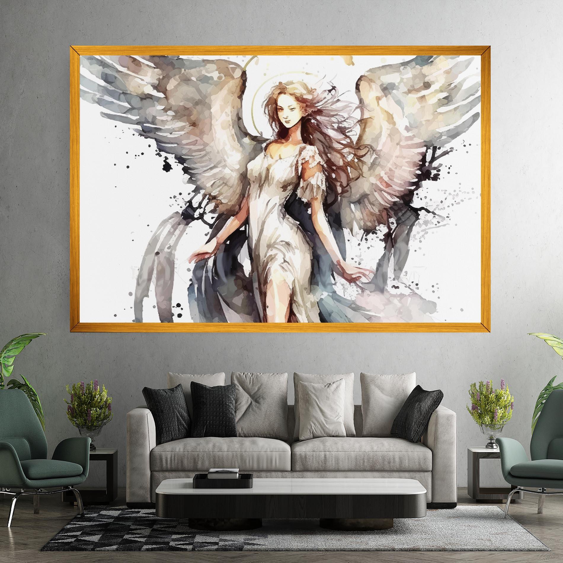 Obraz na Płótnie Angel Lady mockup 7