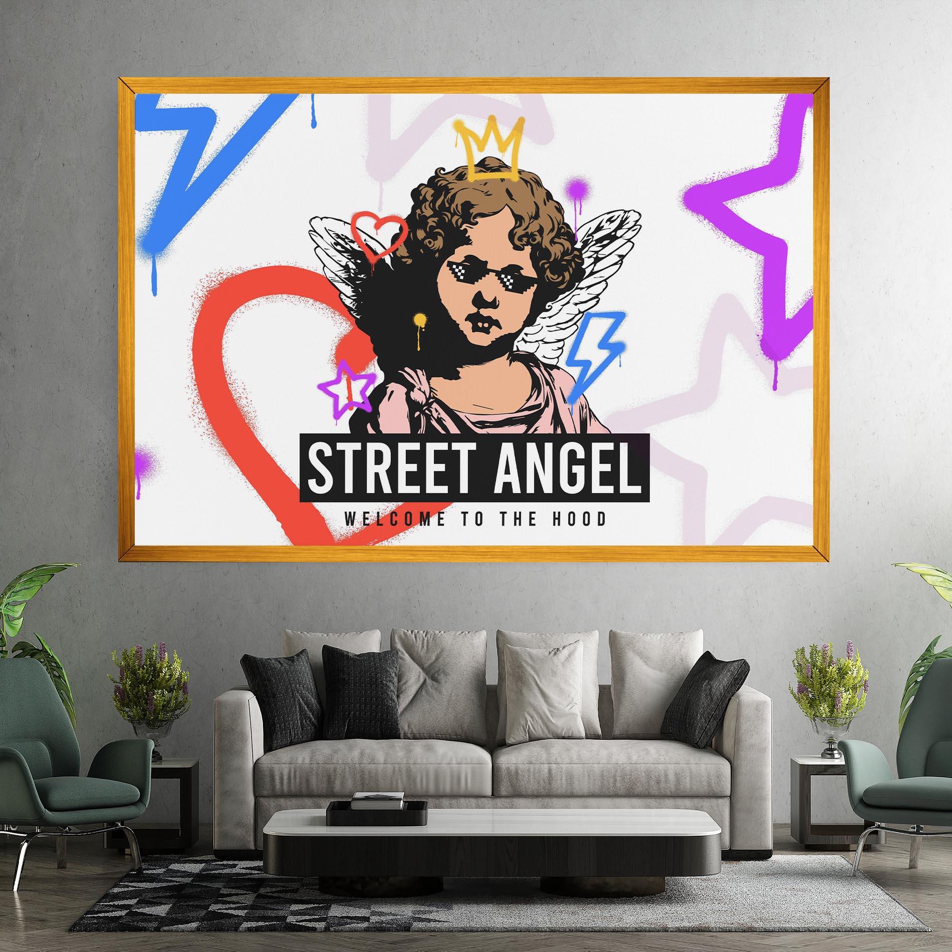 Obraz na Płótnie Hood Angel mockup 7