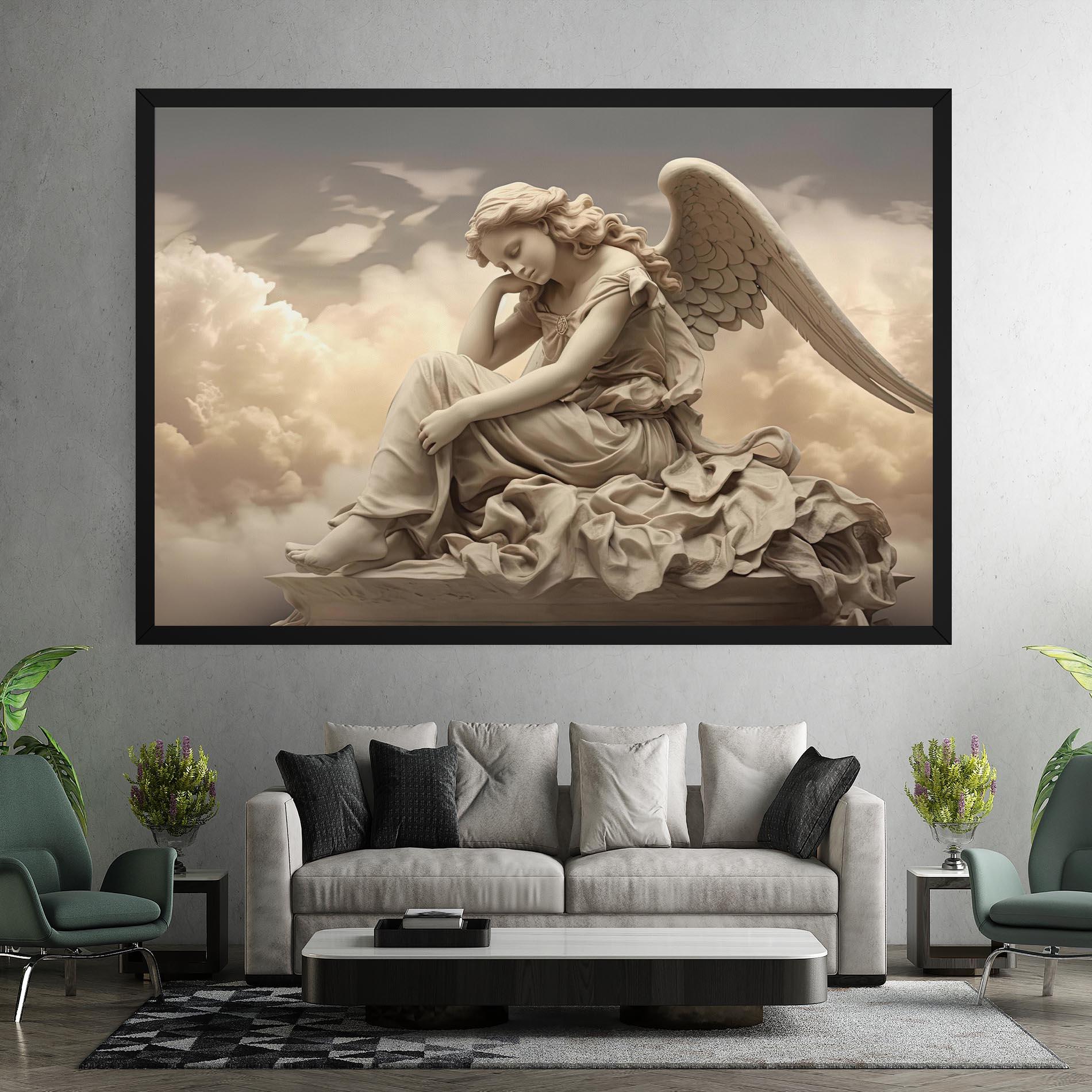 Obraz na Płótnie Angel Guardian Cloud mockup 7