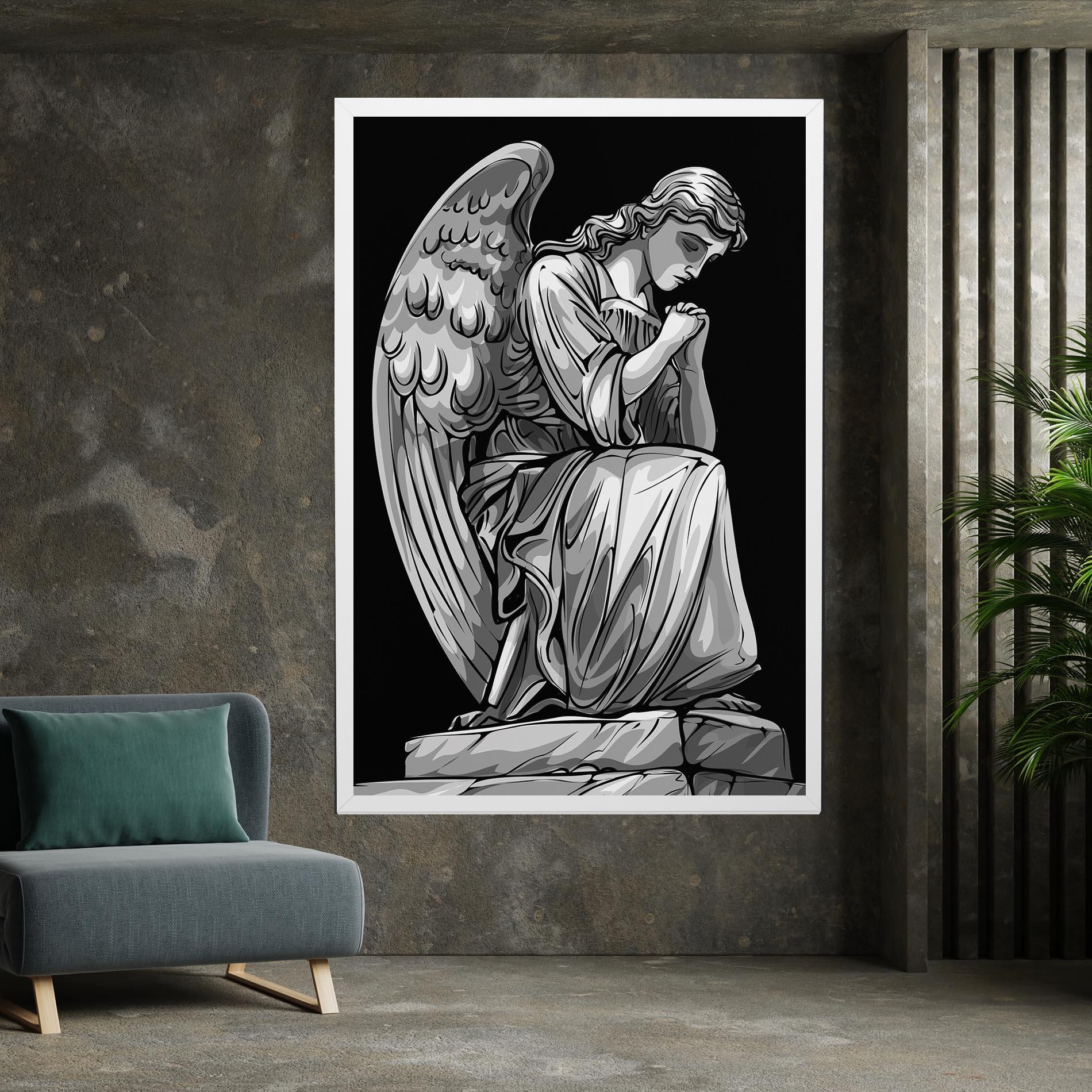 Obraz na Płótnie Pray Angel mockup 7