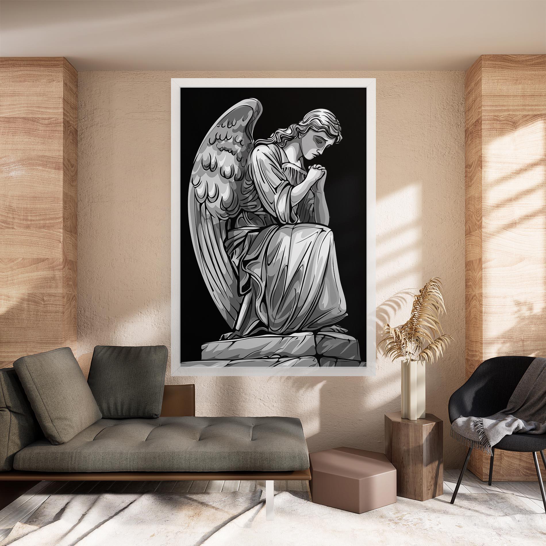 Obraz na Płótnie Pray Angel mockup 8