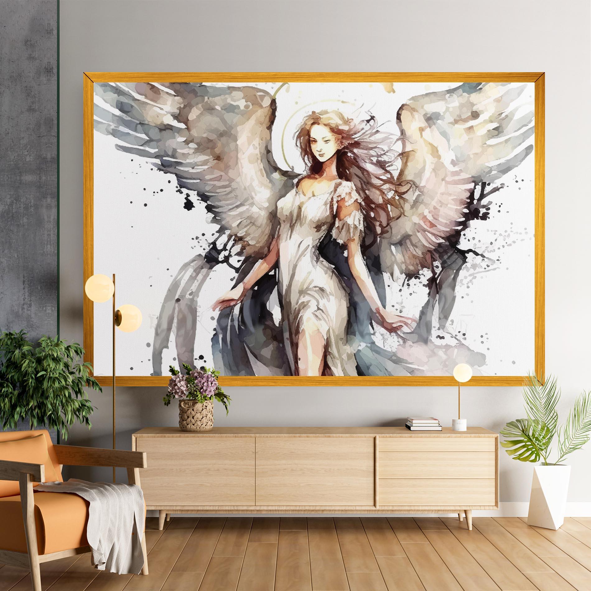 Obraz na Płótnie Angel Lady mockup 9