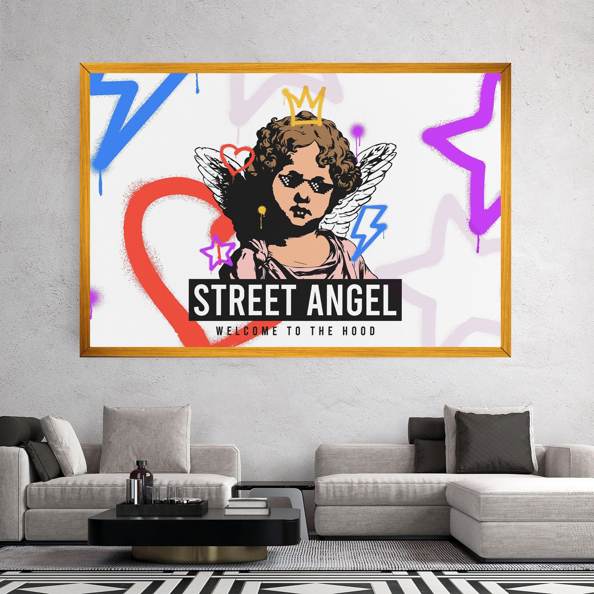 Obraz na Płótnie Hood Angel mockup 2