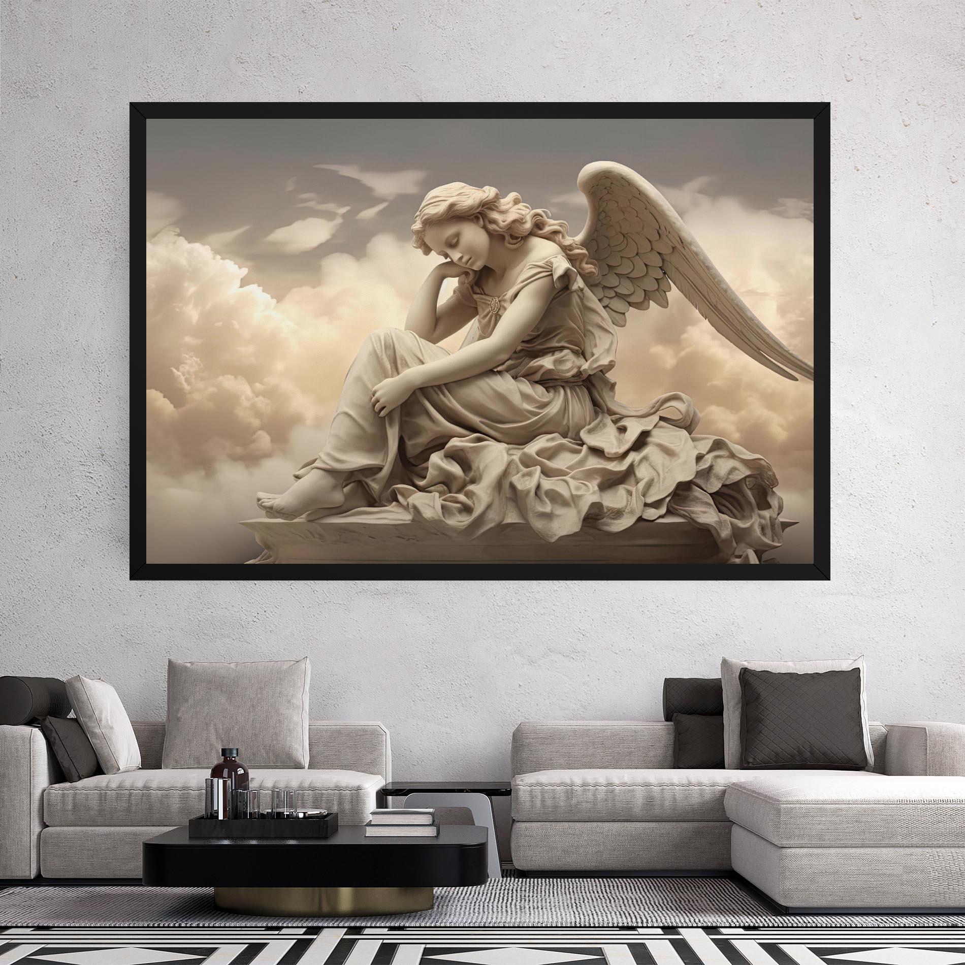 Obraz na Płótnie Angel Guardian Cloud mockup 2