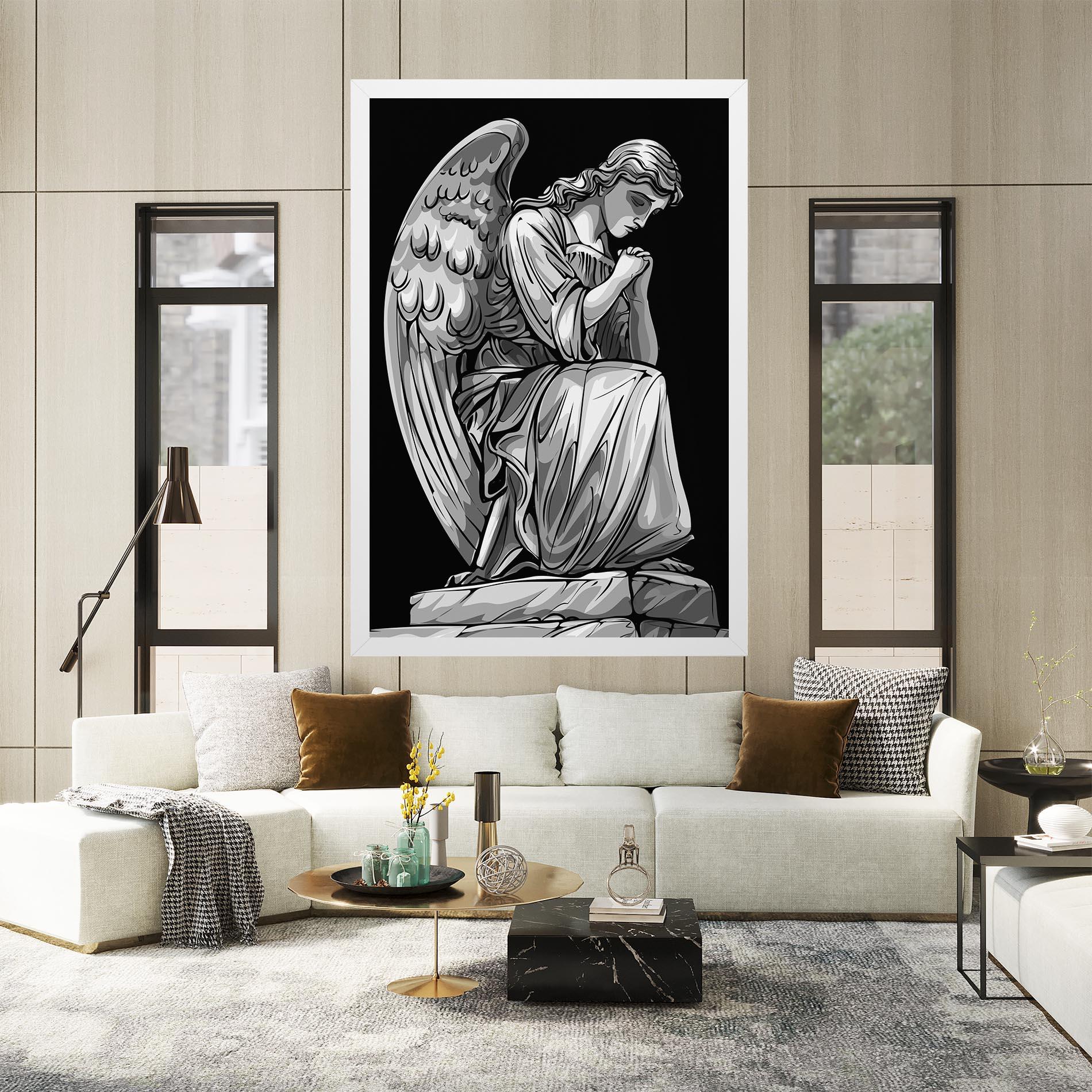 Obraz na Płótnie Pray Angel mockup 2