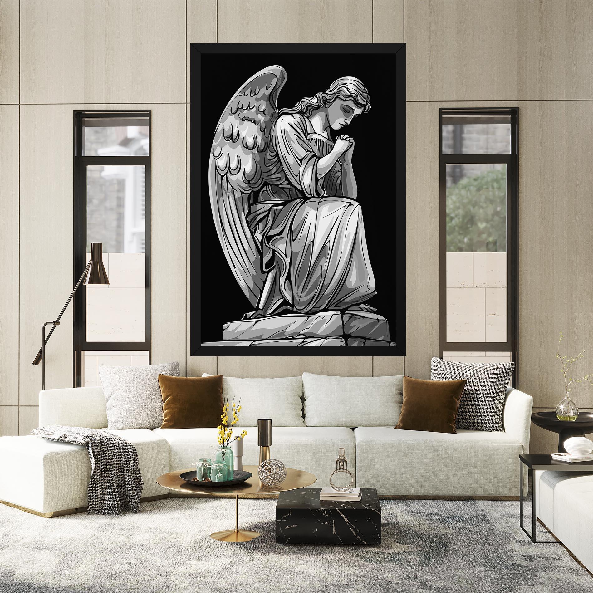 Obraz na Płótnie Pray Angel mockup 2