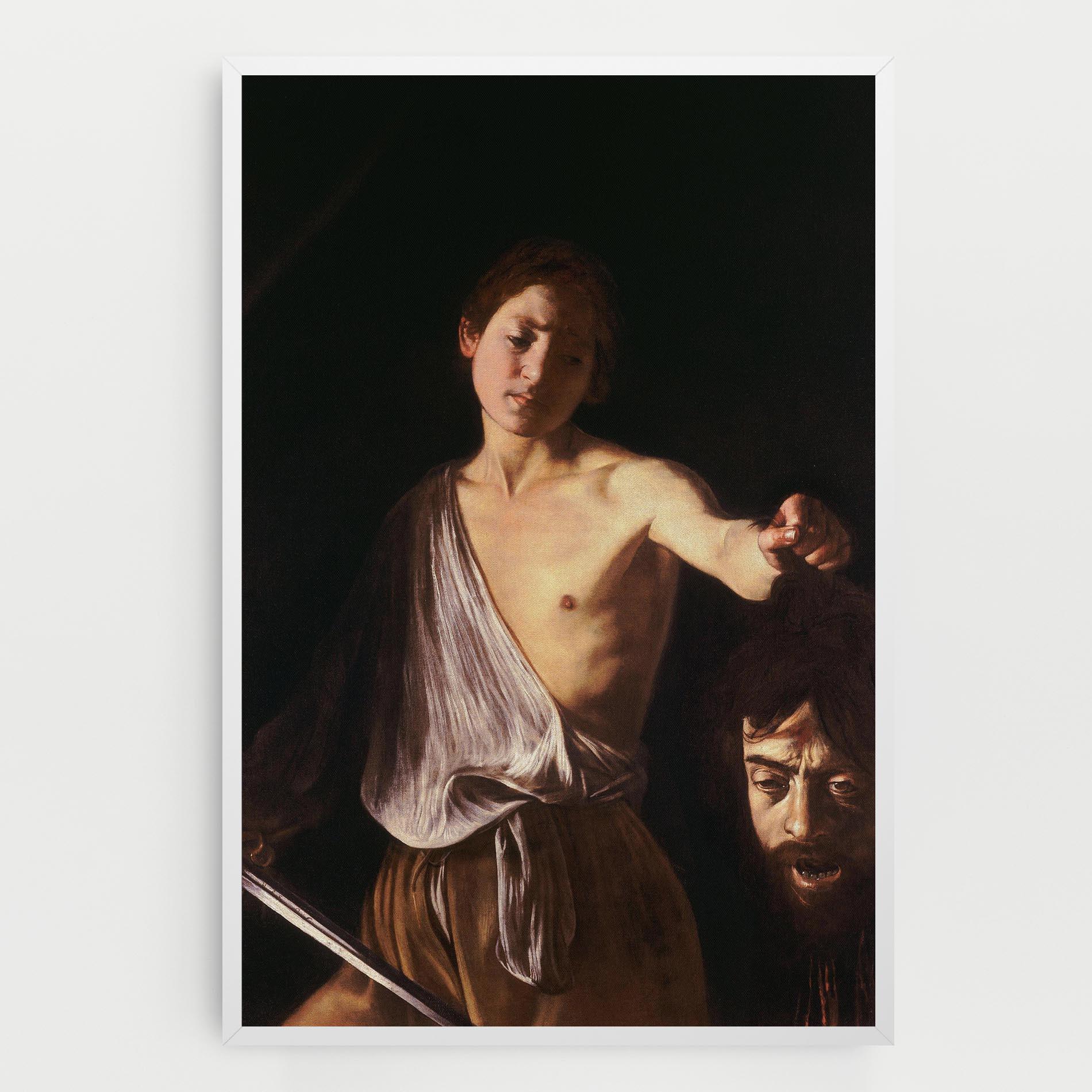 Obraz na Płótnie David With The Head Of Goliath mockup 0