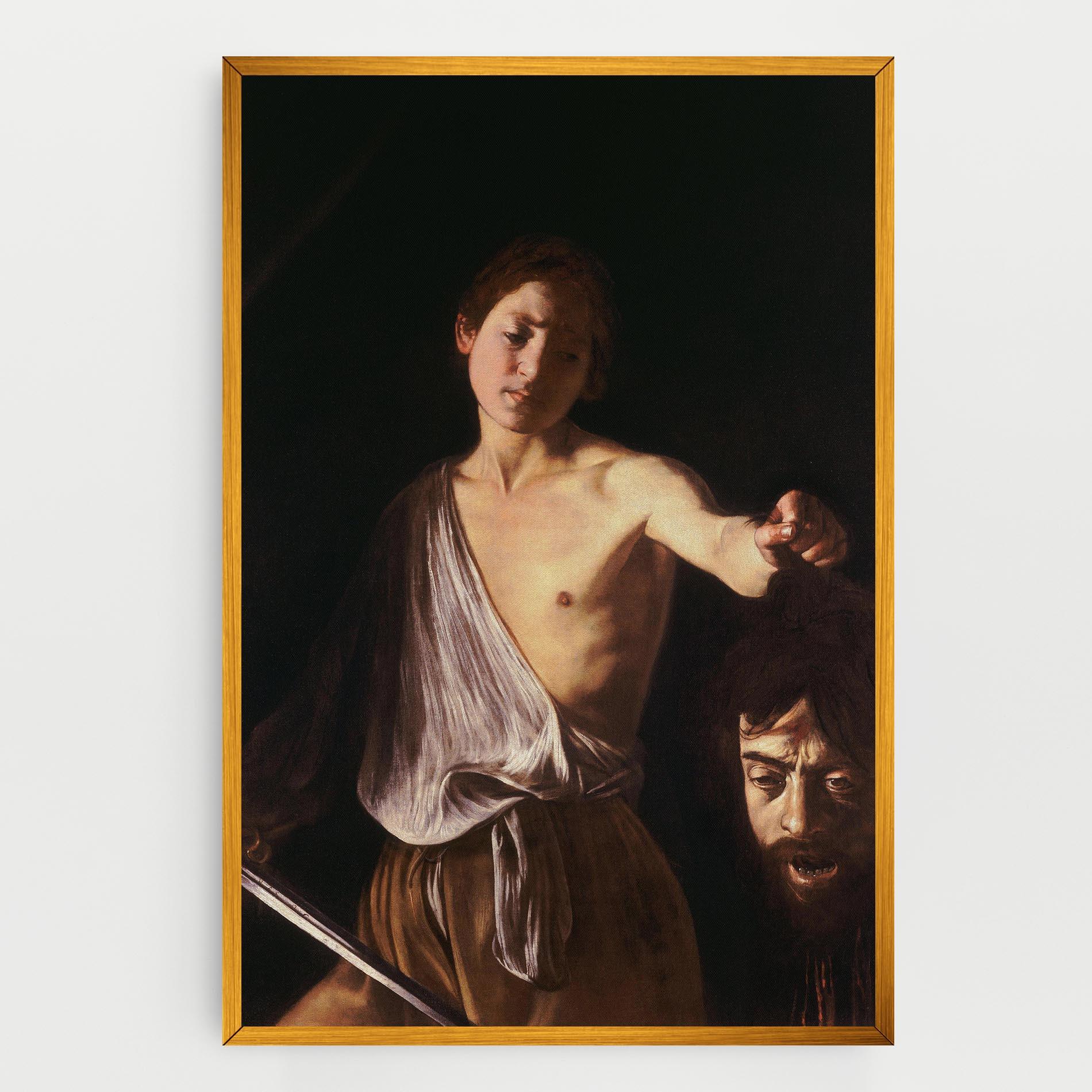 Obraz na Płótnie David With The Head Of Goliath mockup 0