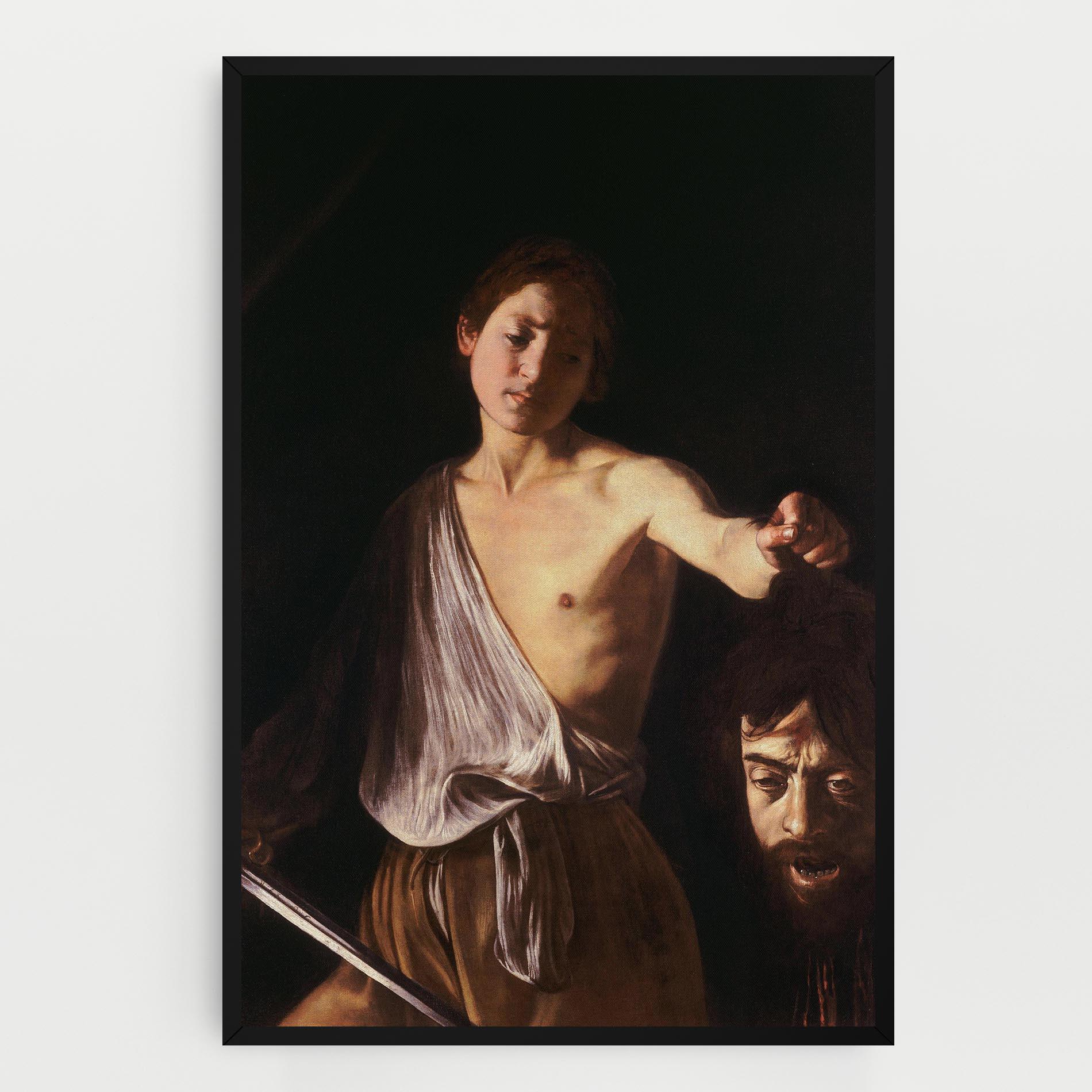 Obraz na Płótnie David With The Head Of Goliath mockup 0