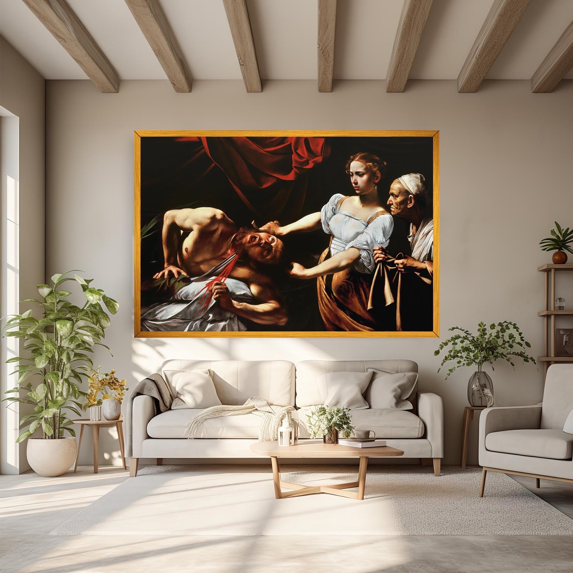 Obraz na Płótnie Judith Beheading mockup 6