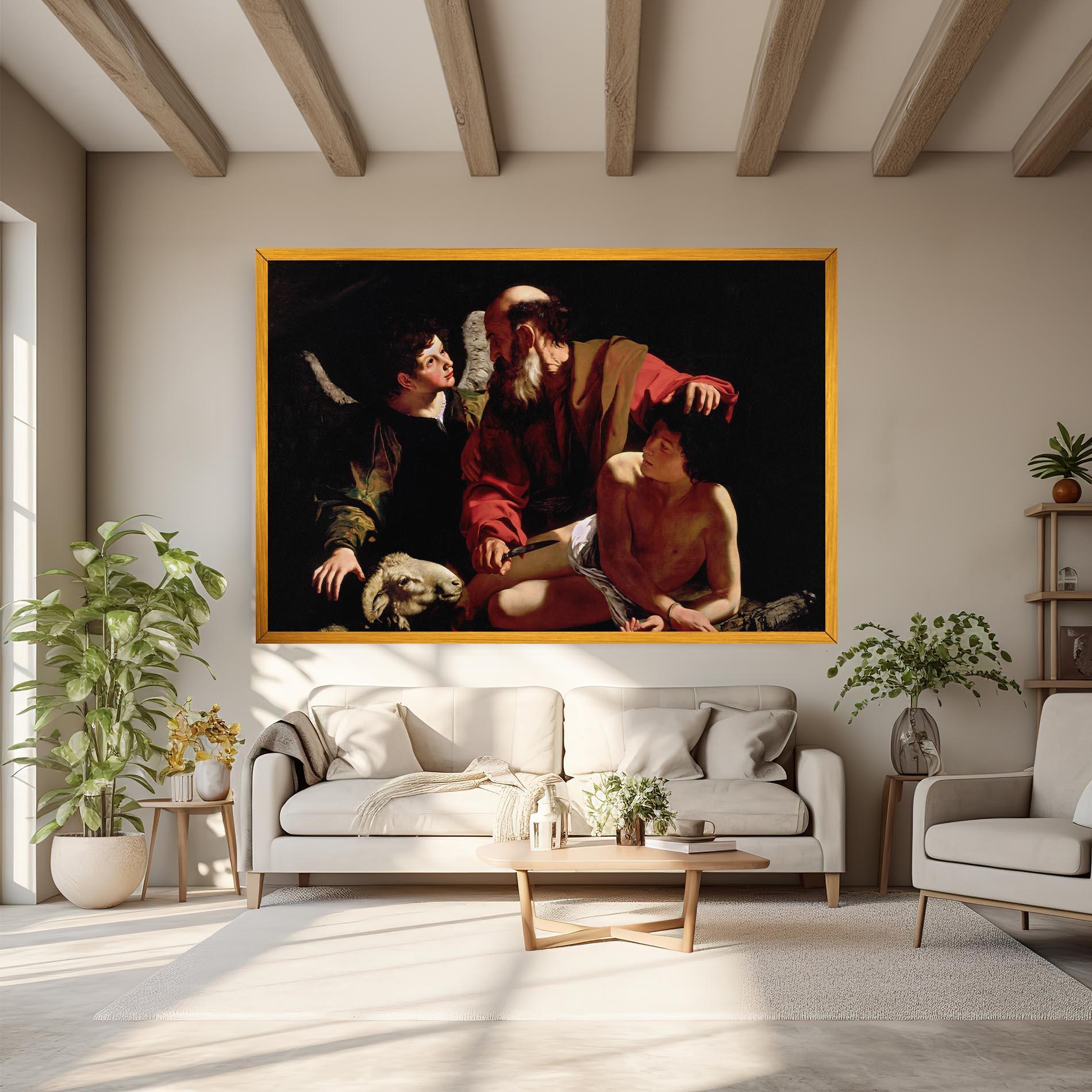 Obraz na Płótnie Sacrifice Of Isaac mockup 6