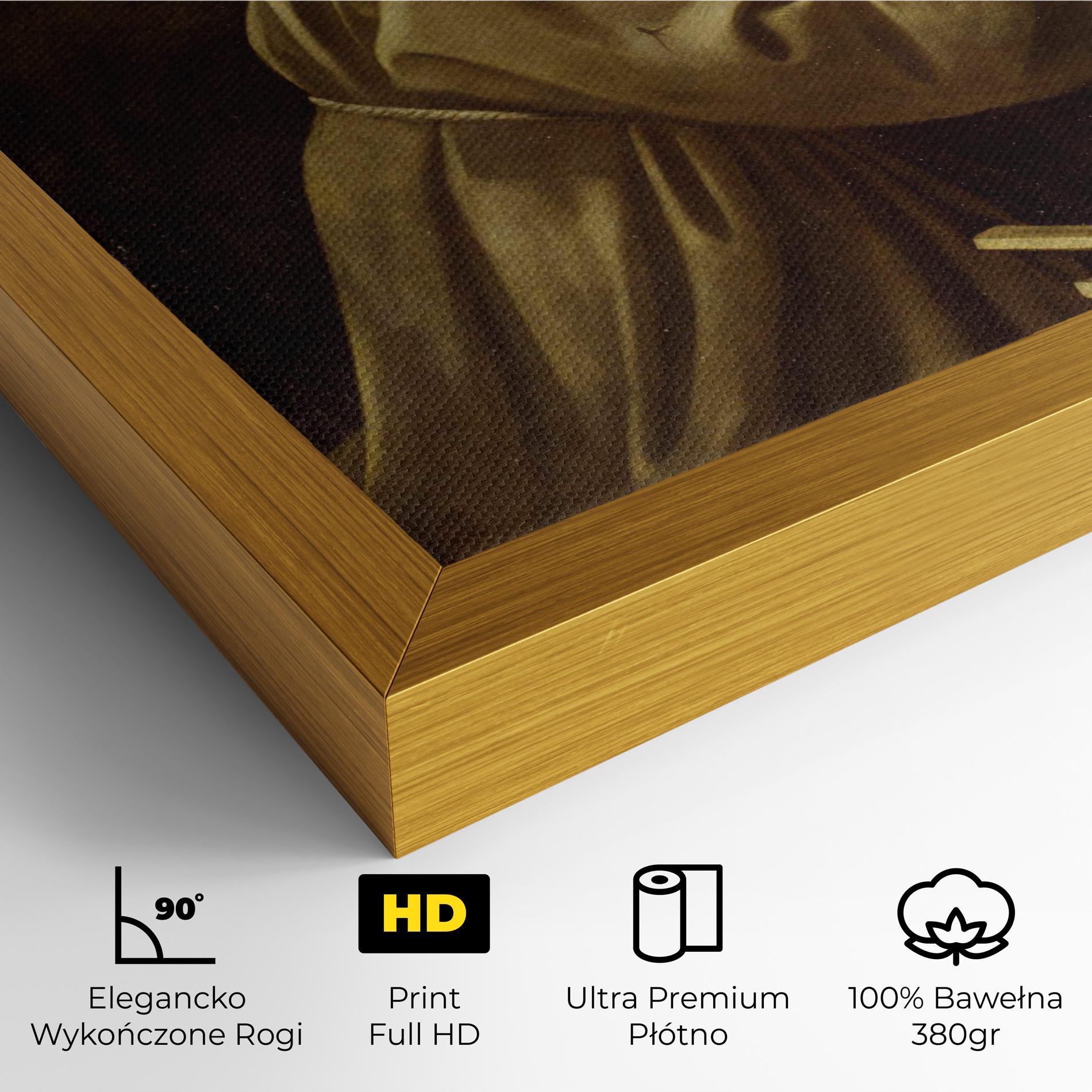 Obraz na Płótnie Caravaggio Francis Prayer mockup 4