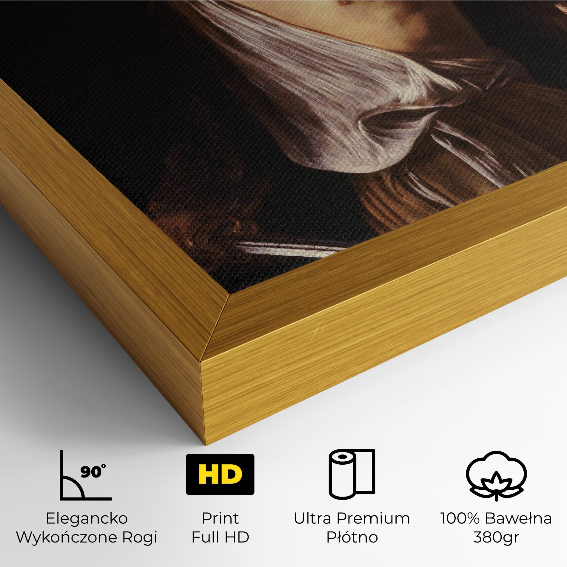 Obraz na Płótnie David With The Head Of Goliath mockup 4