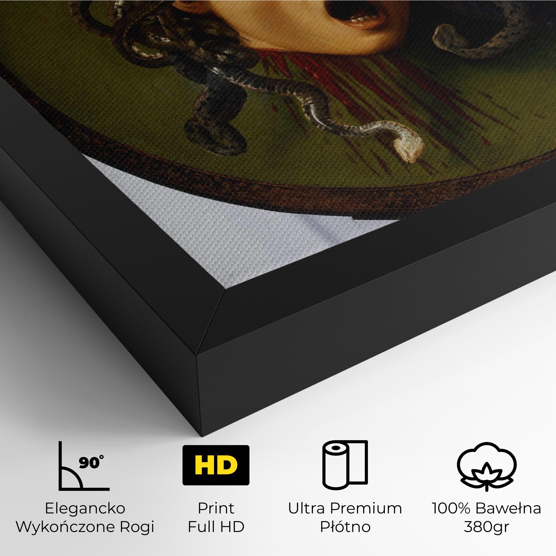 Obraz na Płótnie Caravaggio Medusa mockup 4