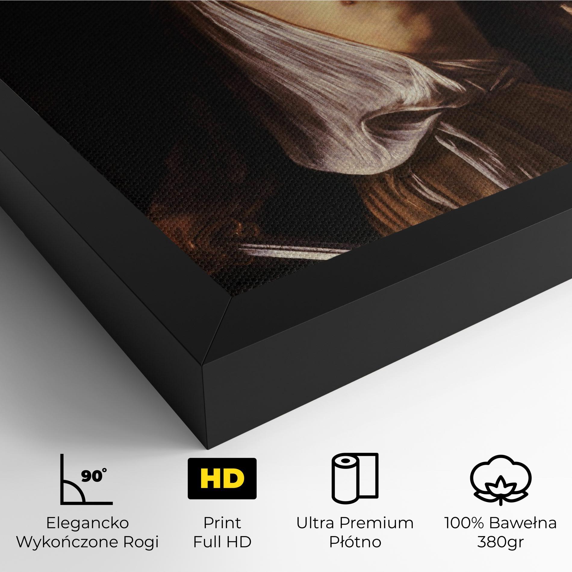 Obraz na Płótnie David With The Head Of Goliath mockup 4