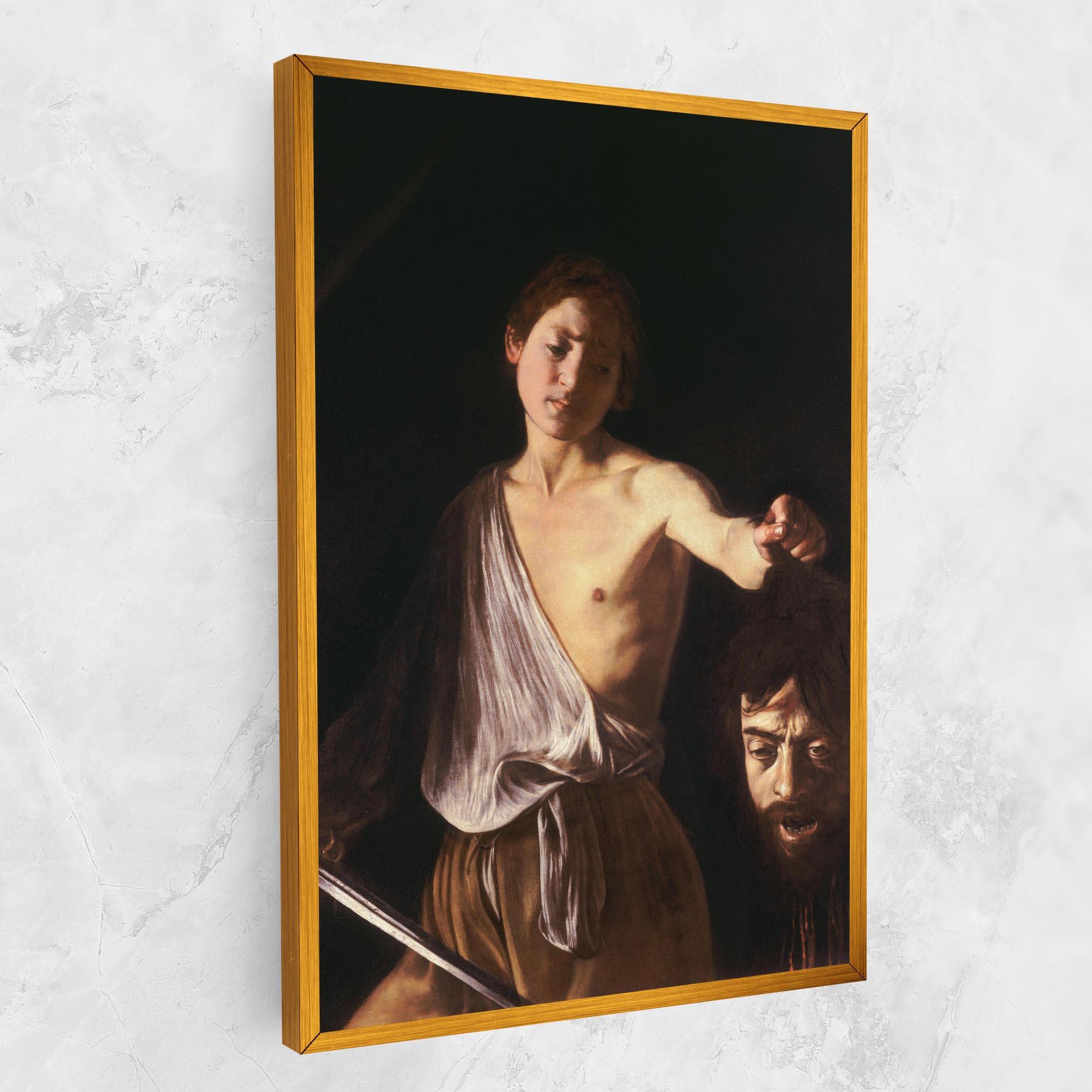 Obraz na Płótnie David With The Head Of Goliath mockup 1