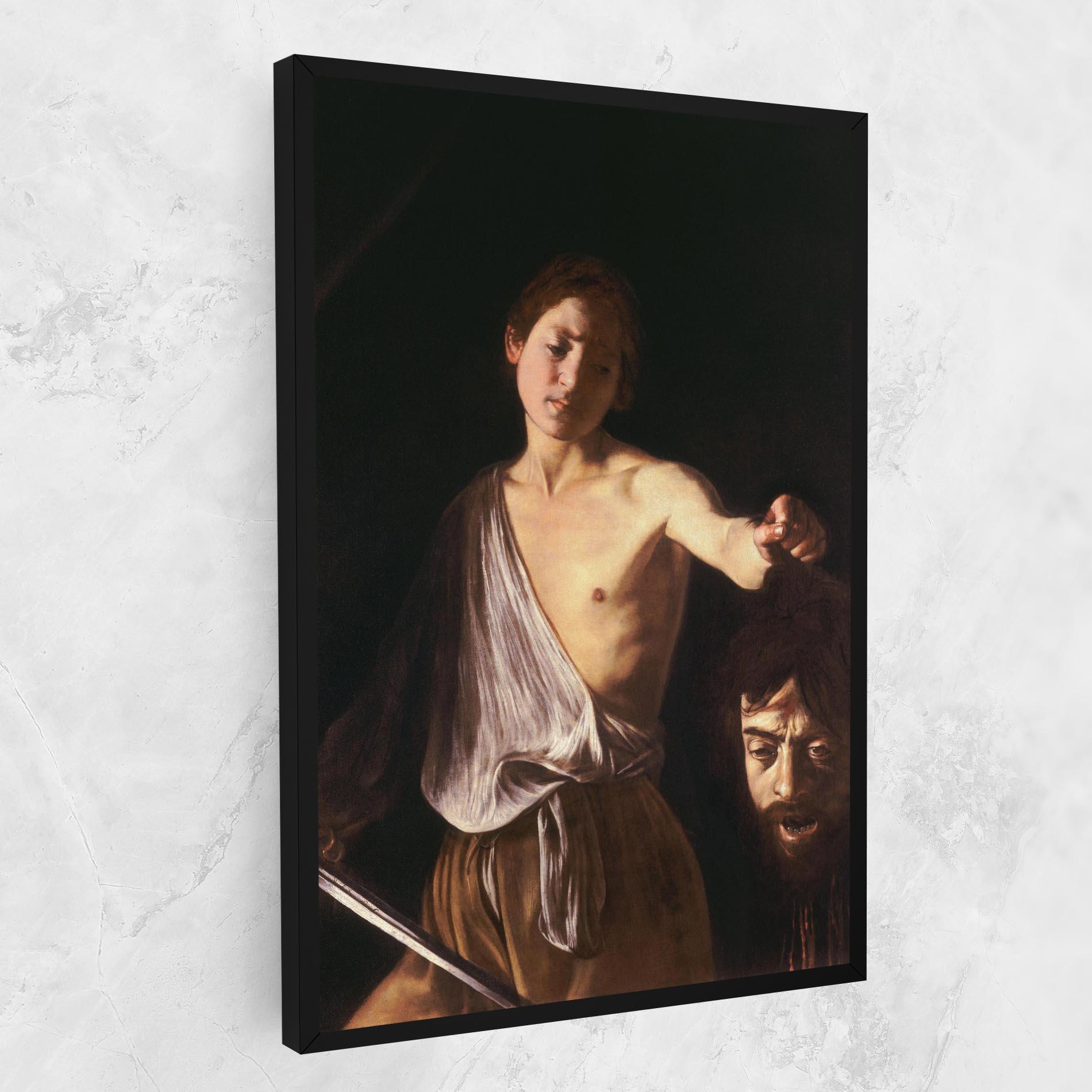 Obraz na Płótnie David With The Head Of Goliath mockup 1