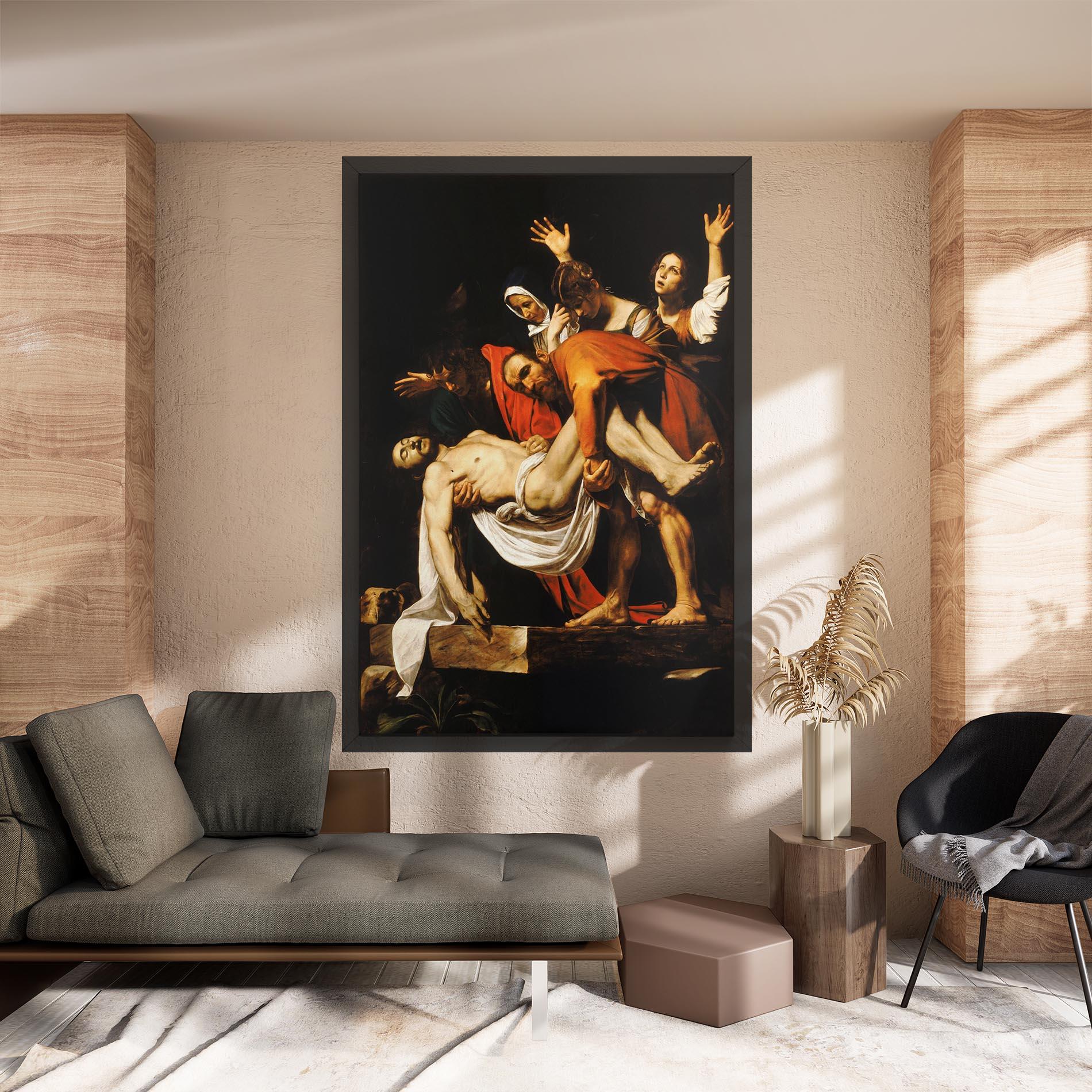 Obraz na Płótnie The Entombment Of Christ mockup 8