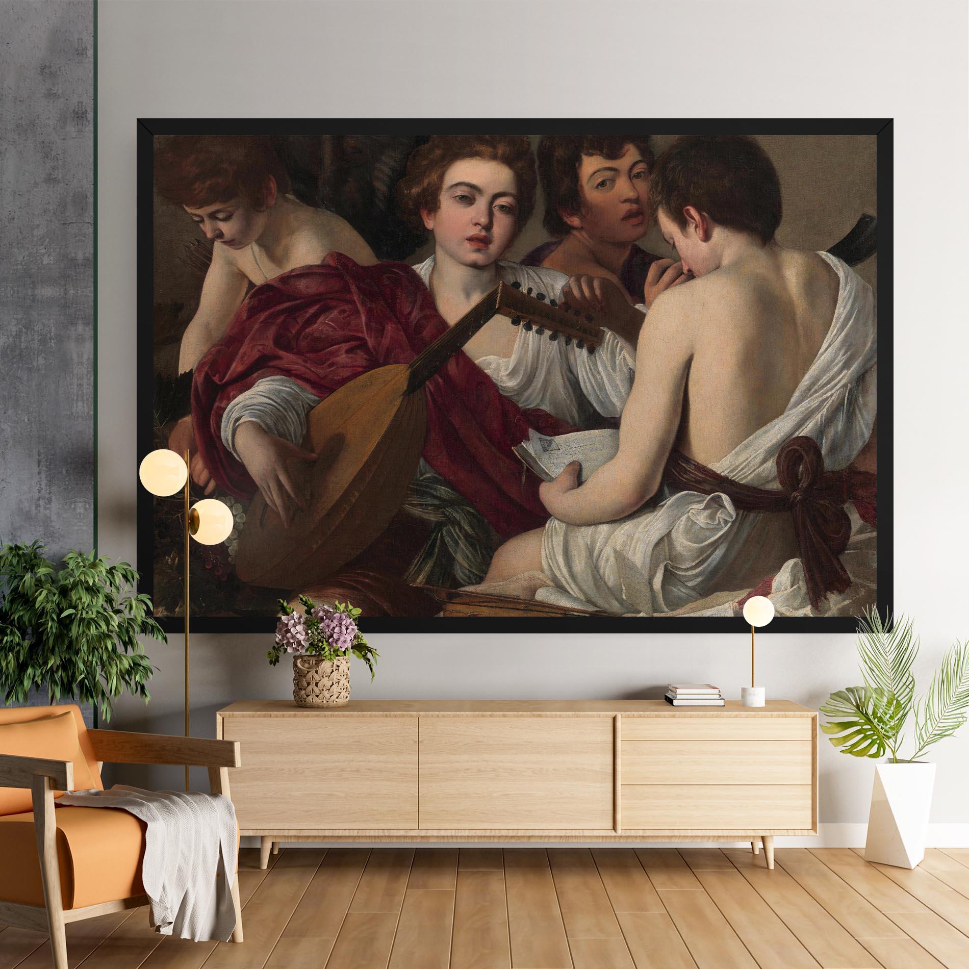 Obraz na Płótnie Caravaggio Musici mockup 9