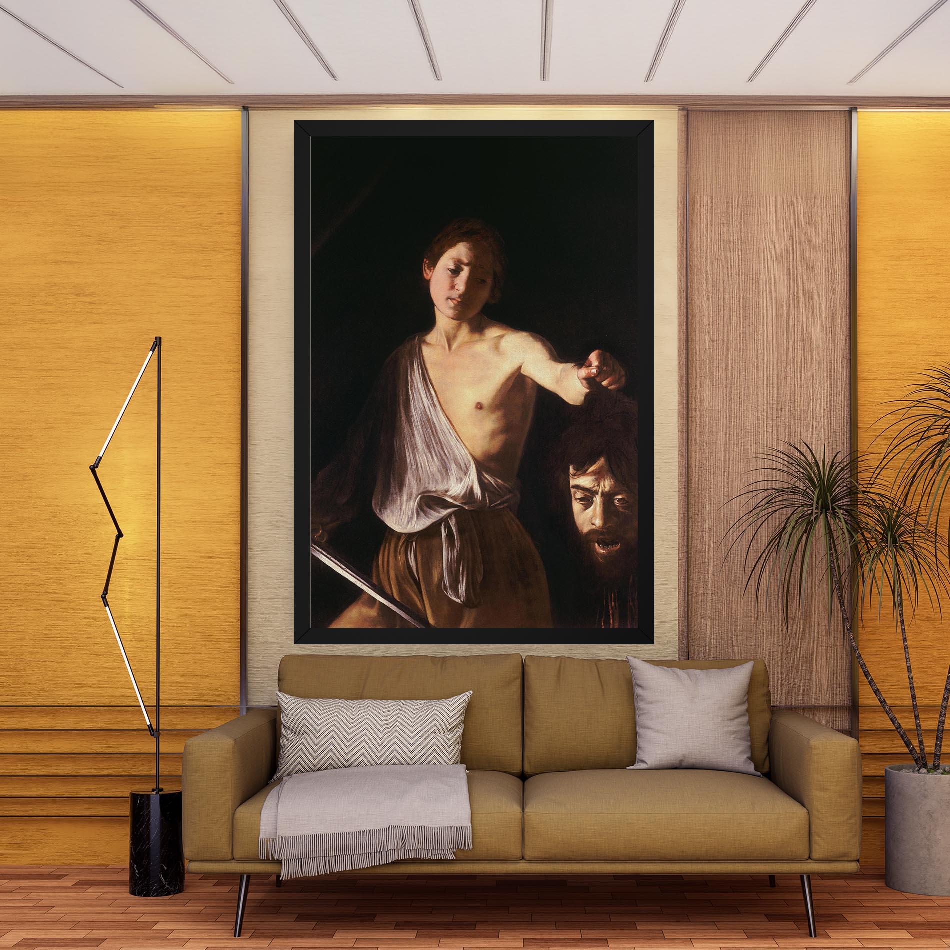 Obraz na Płótnie David With The Head Of Goliath mockup 9